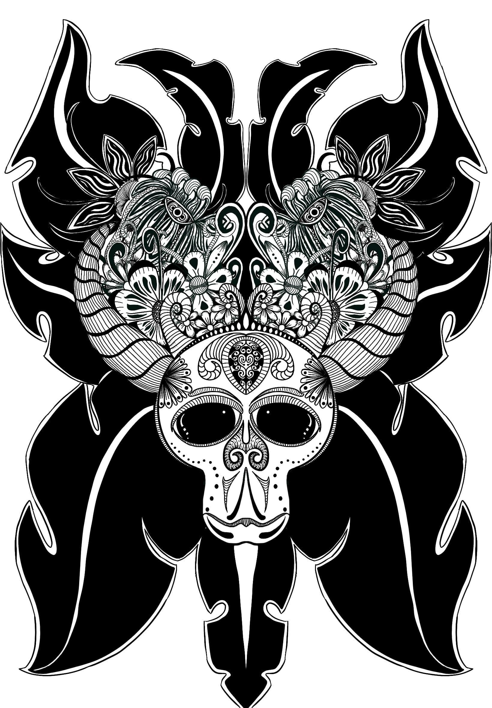 Ornamental Beetle Totem