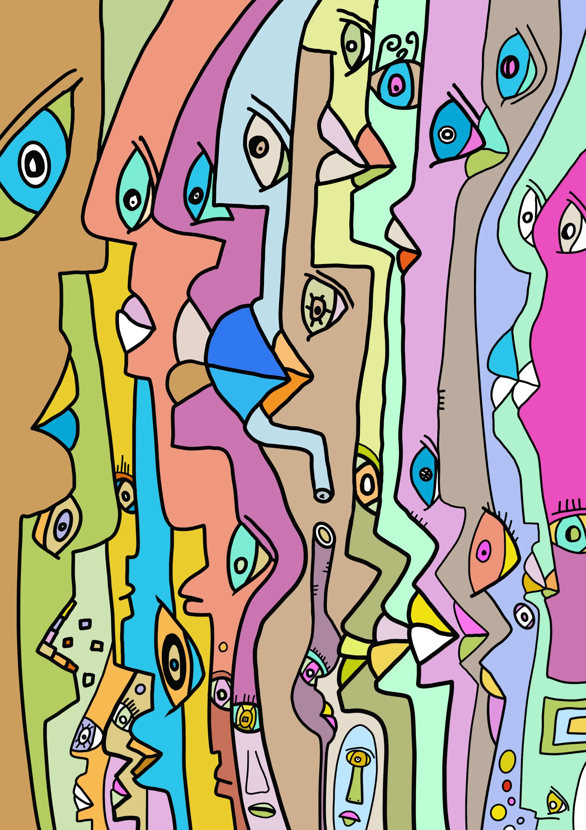 Many Faces, One Crowd
