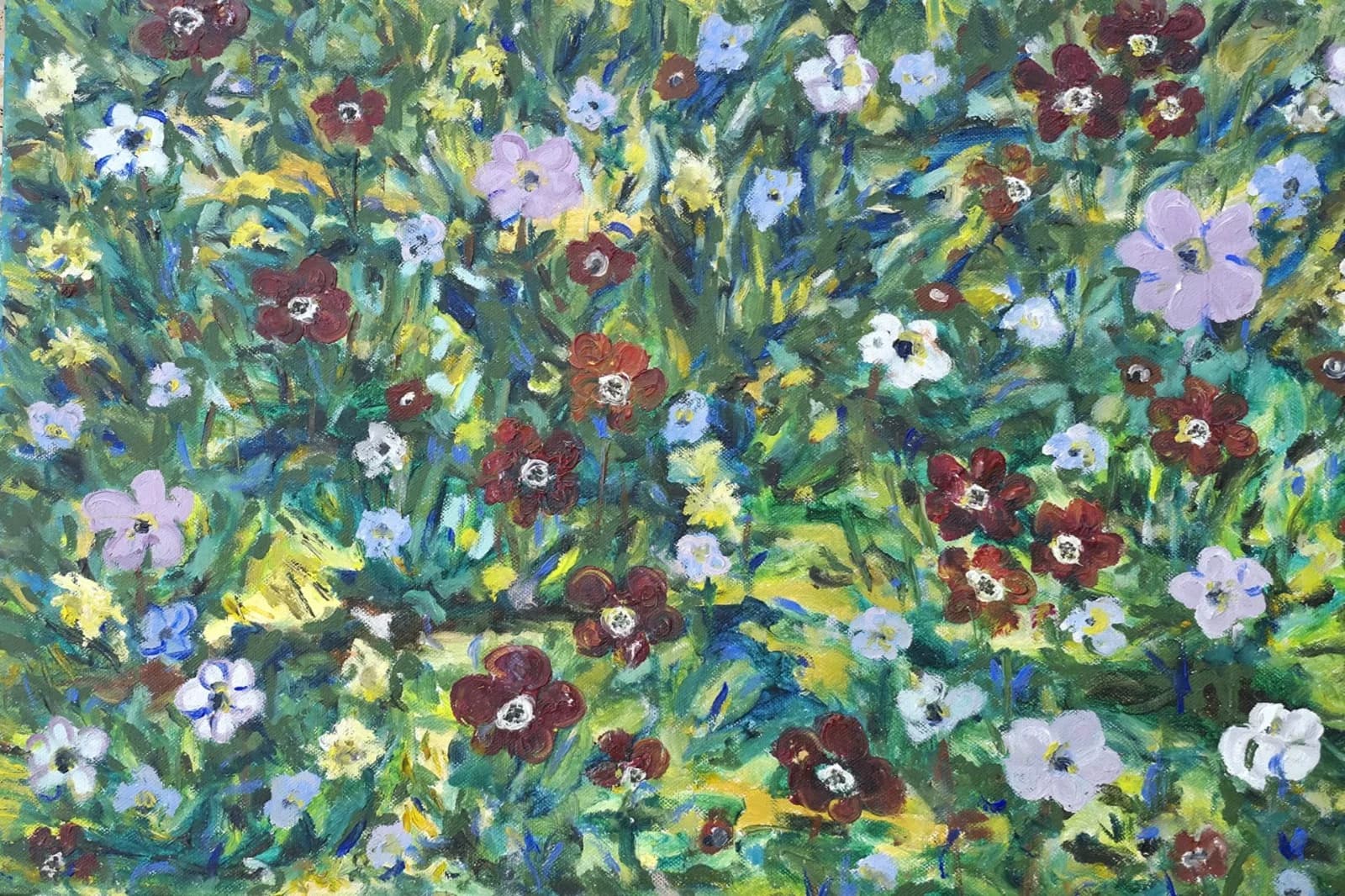 Charming wildflower drift