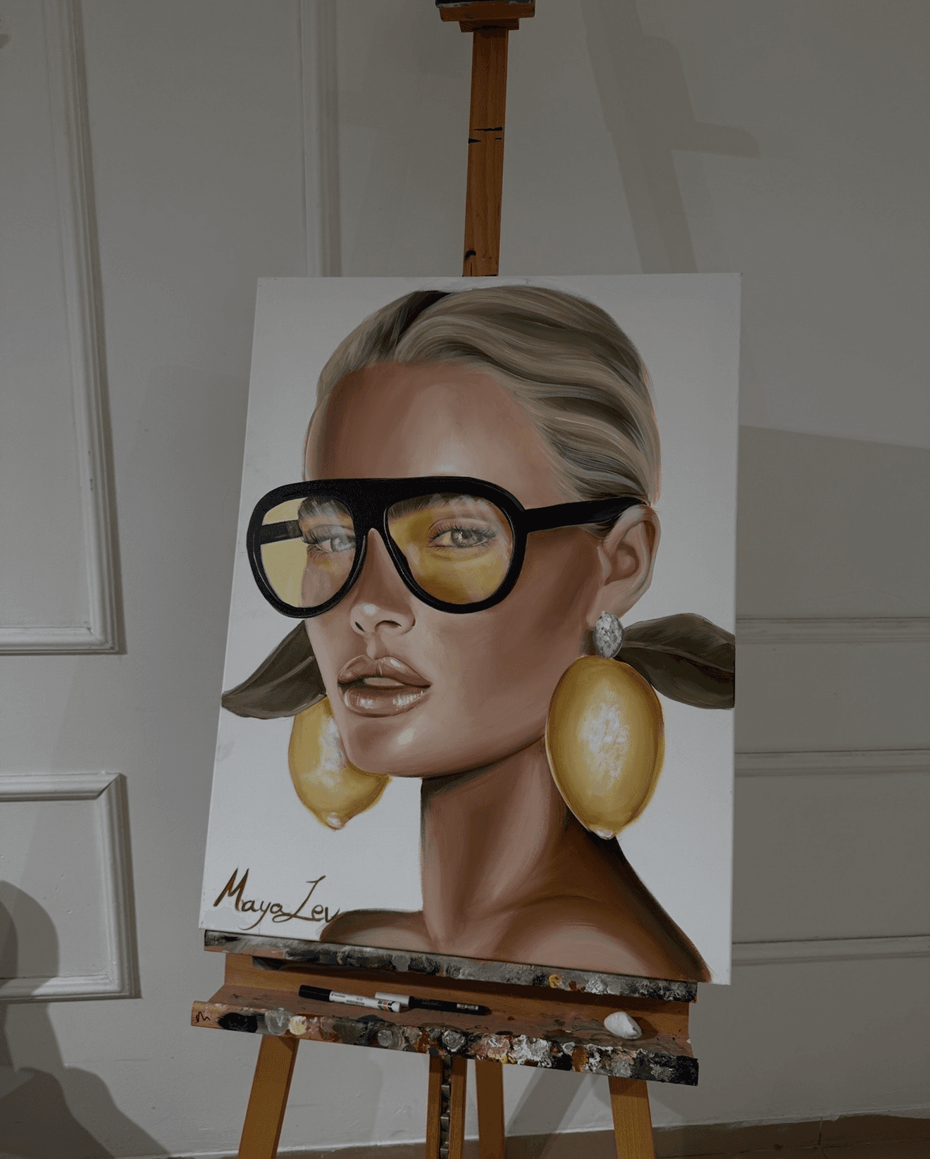 The Woman with Lemon Earrings 3