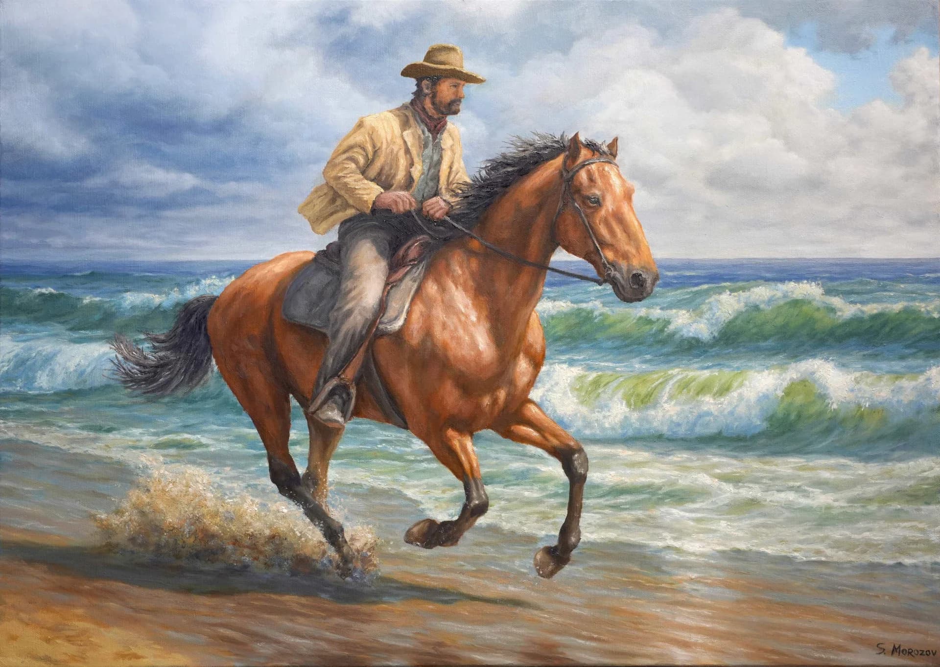 Rider by the Sea