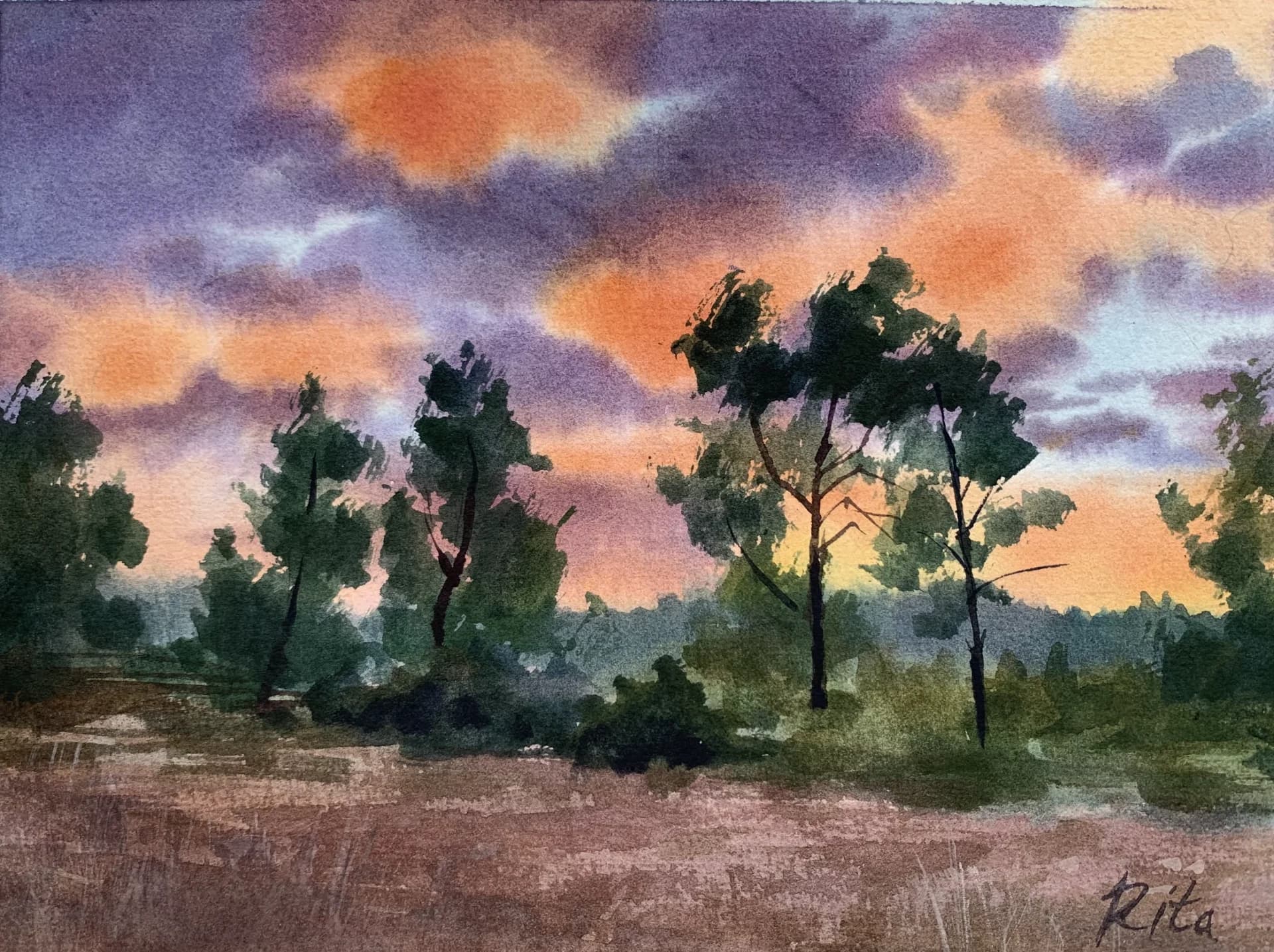 Sunset in the Judean Mountains