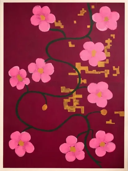Pixels and blossom