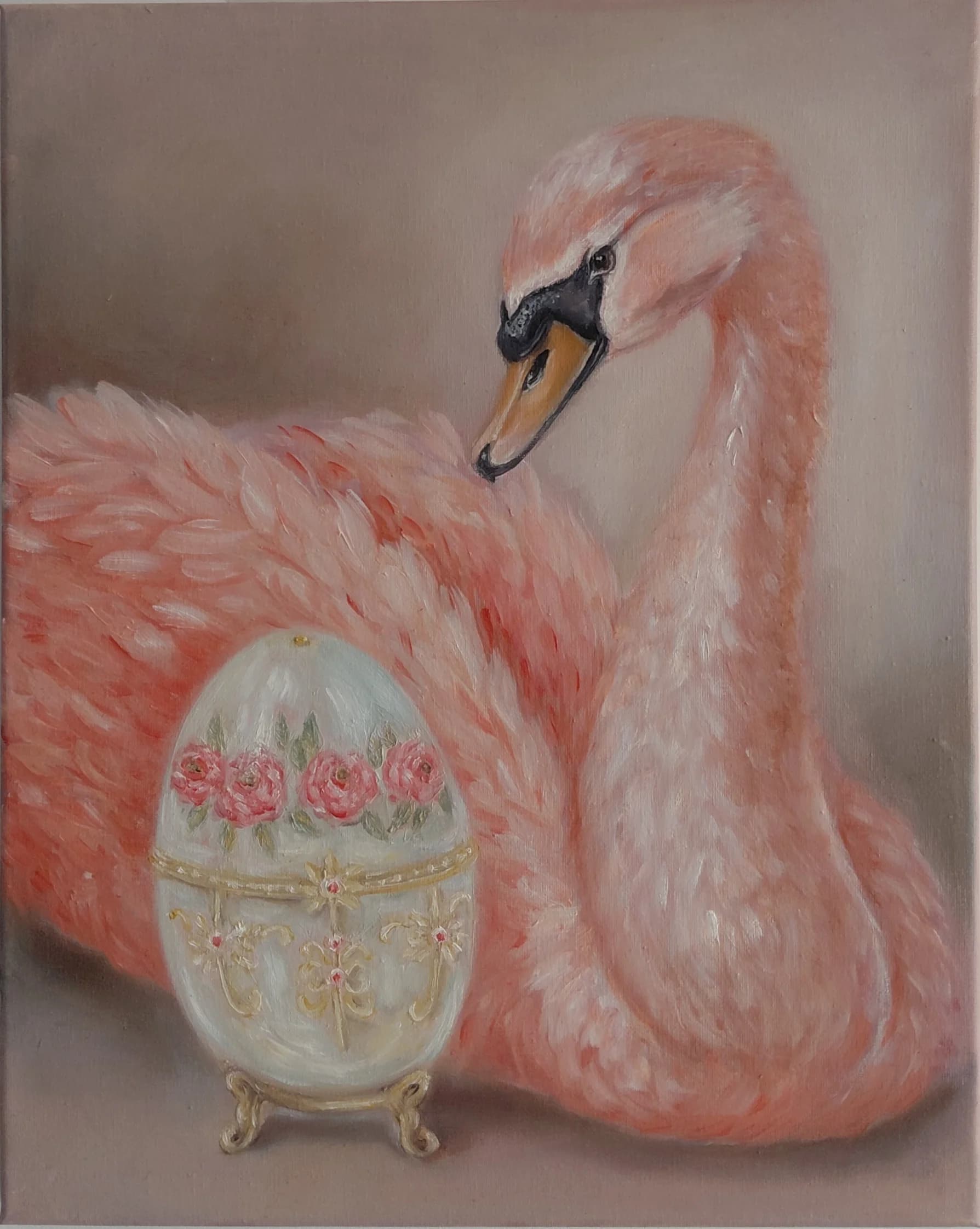 The pink swin