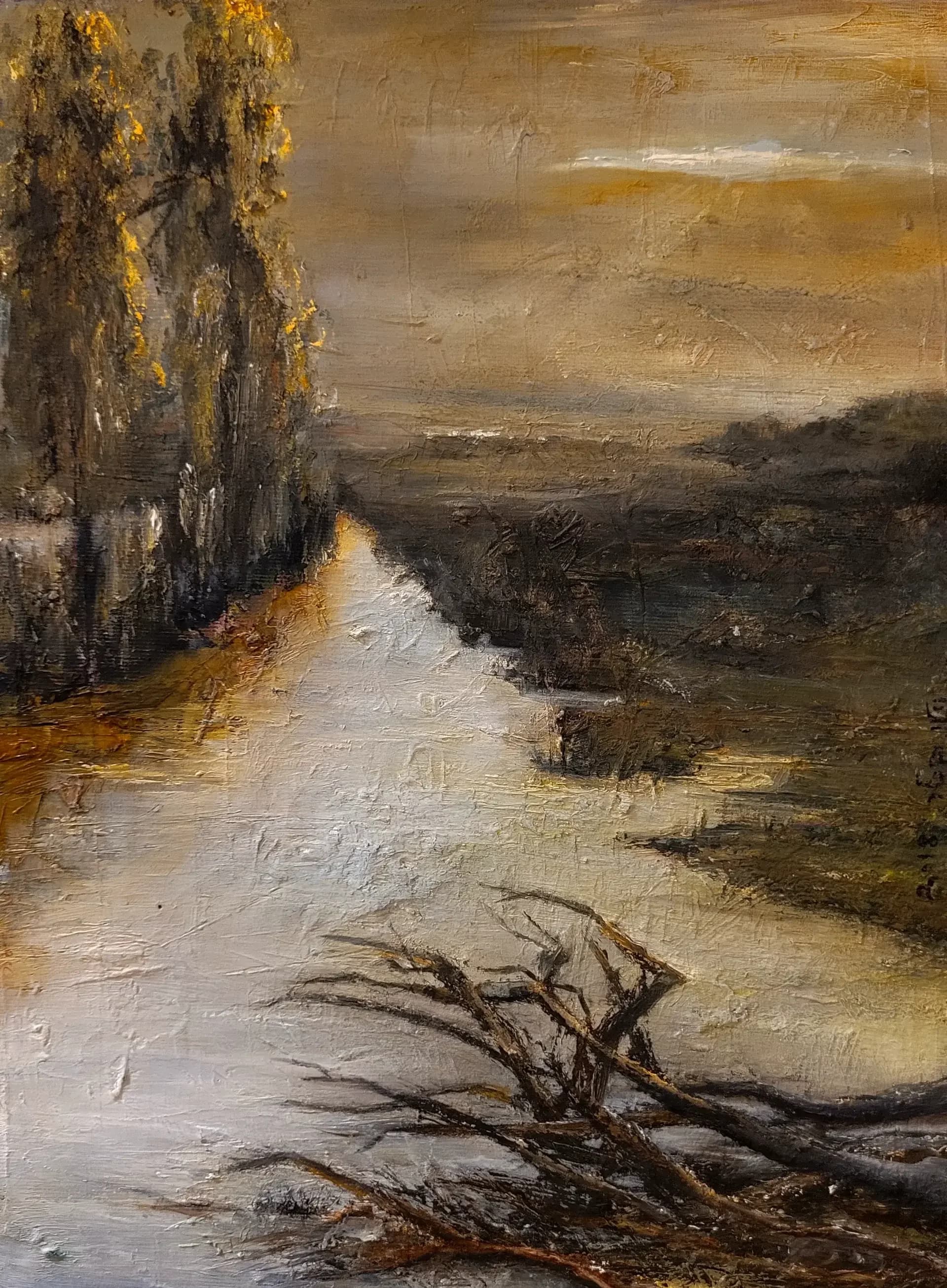 River in twilight