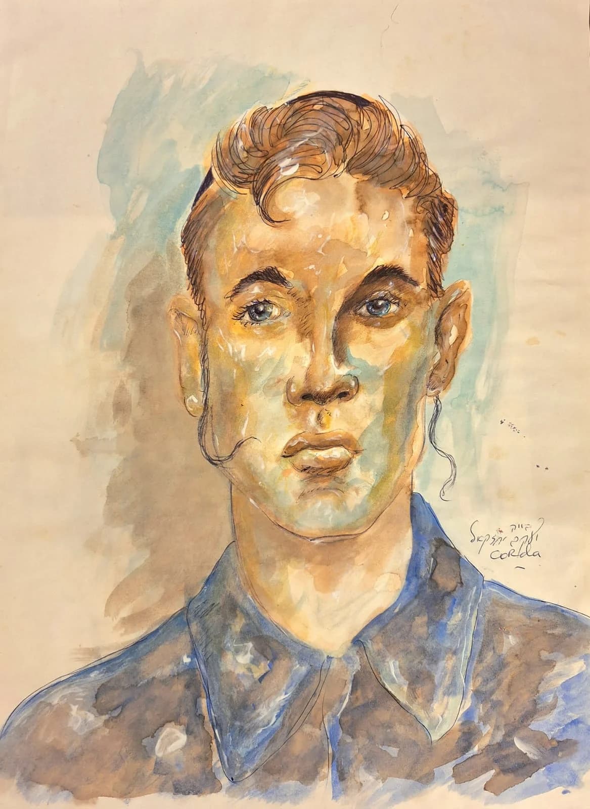the young man