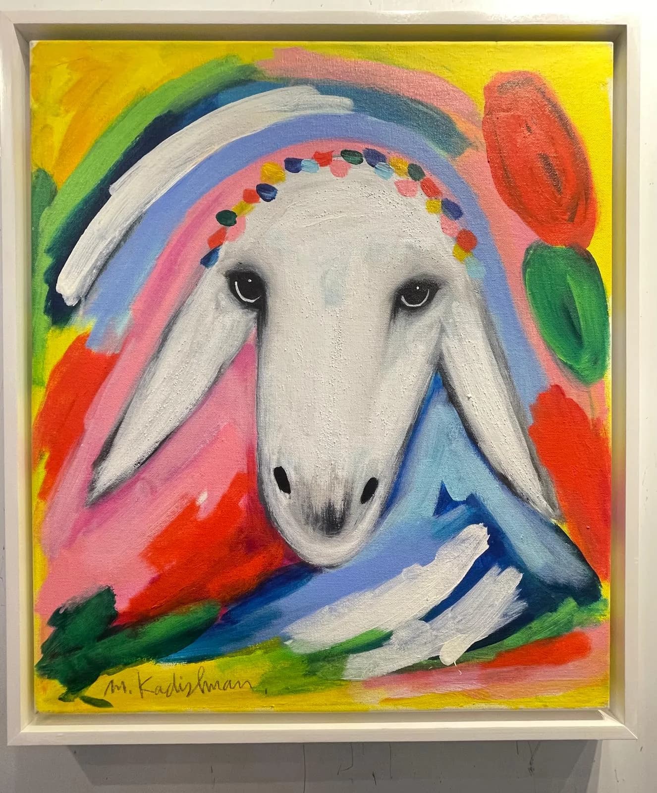 Sheep with Colored Spots. Kadishman Menashe