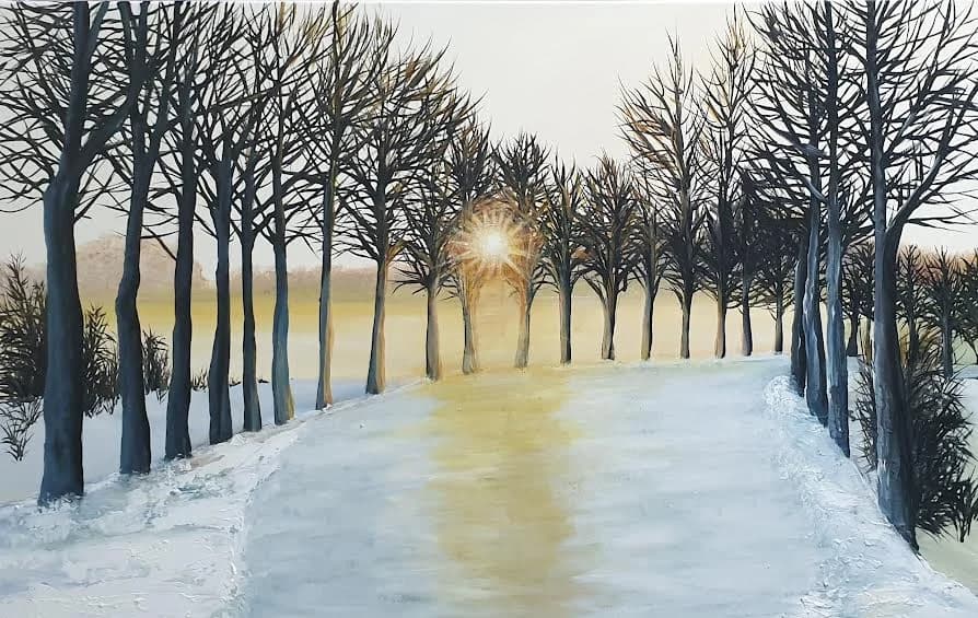 Sun on a cold day