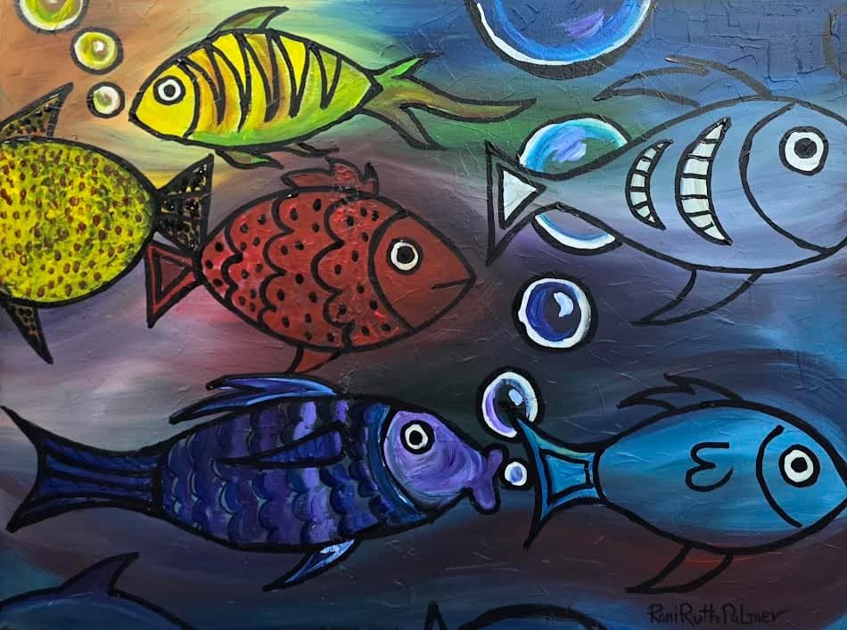 Fish in wonder sea