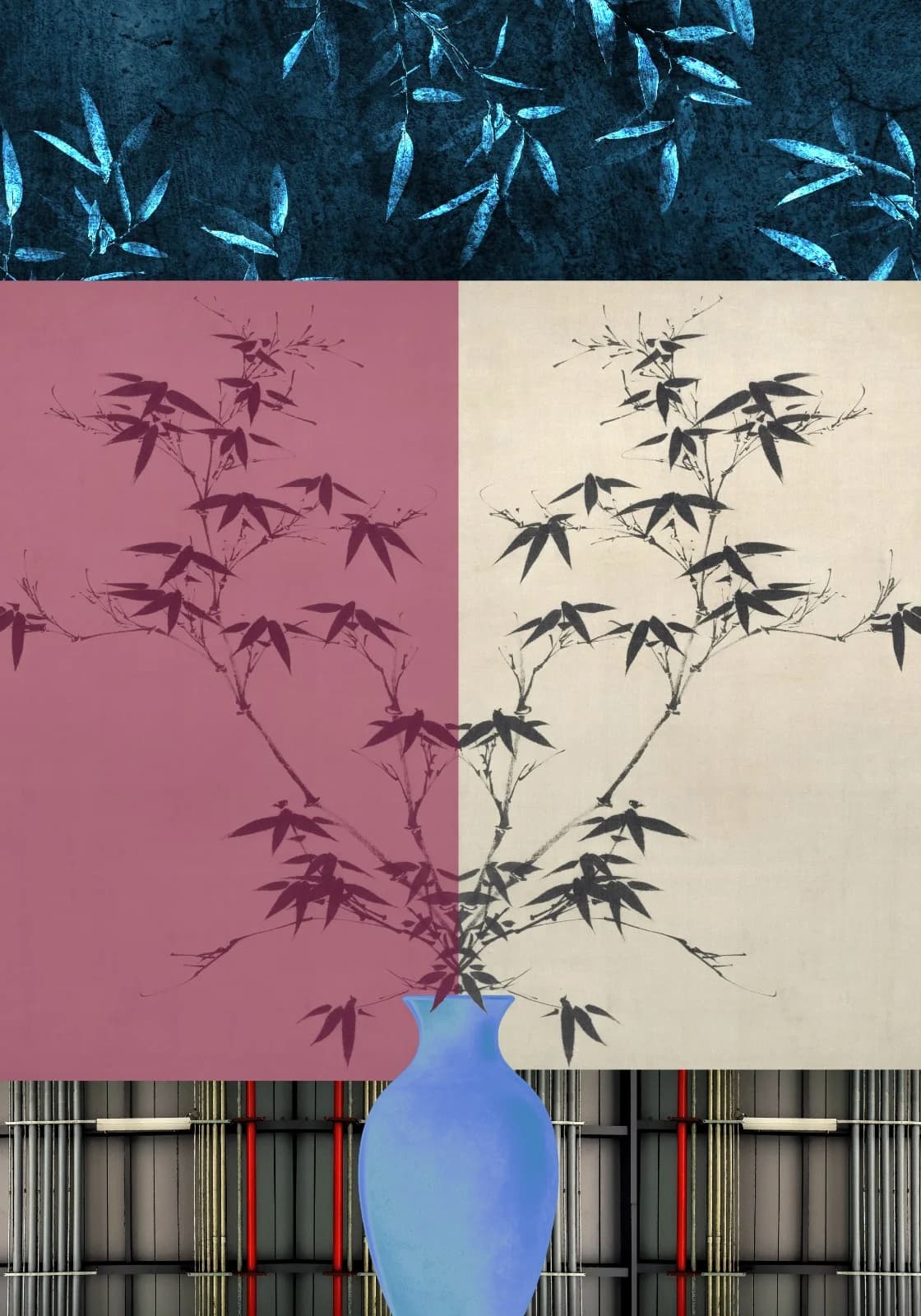 Layered Silence – Digital Collage