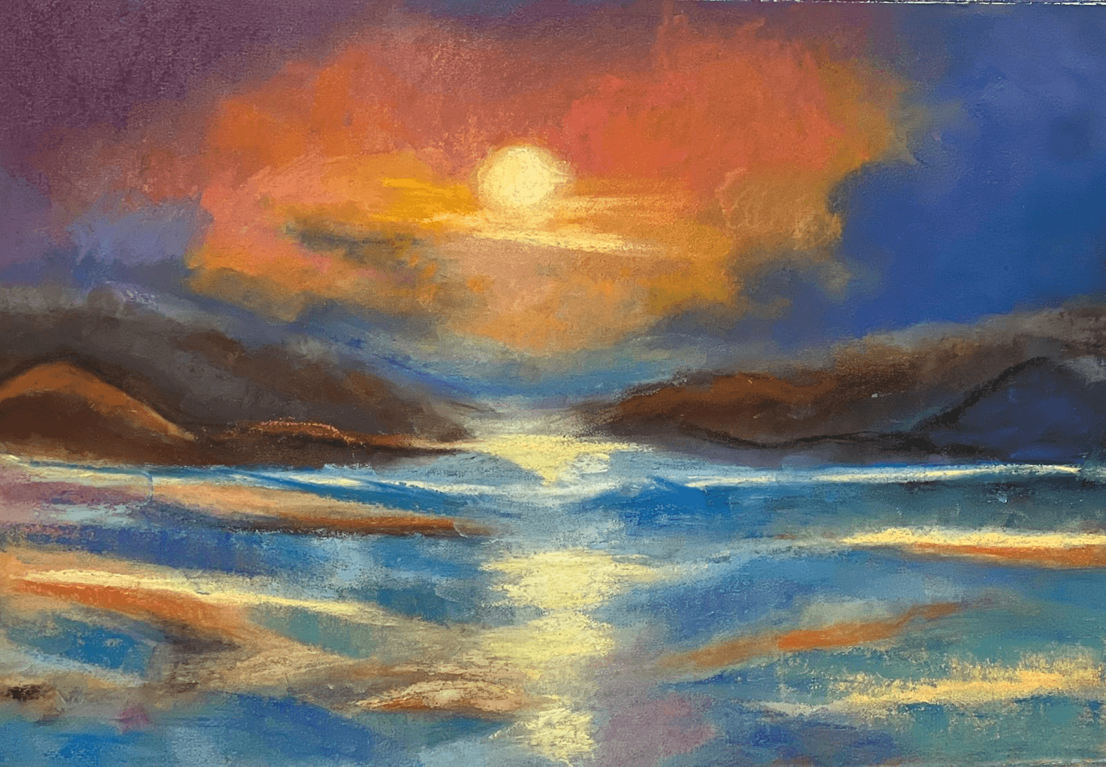 Radiant Sunset Over Quiet Waters
