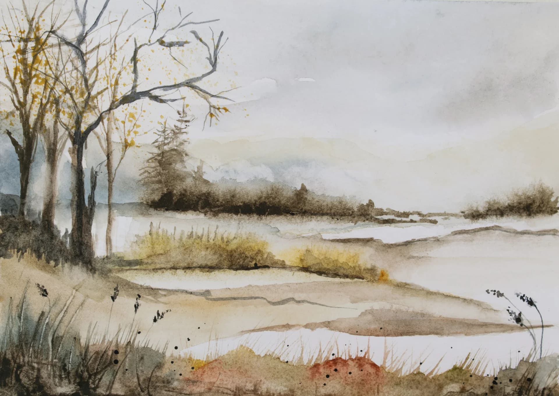 Autumn Quiet by the Water