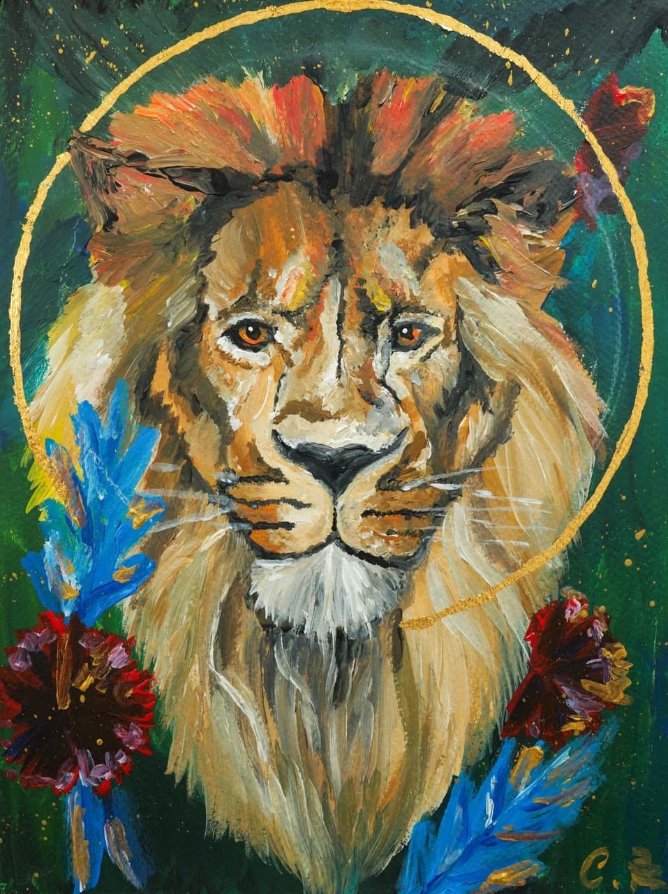 Lion in Bloom