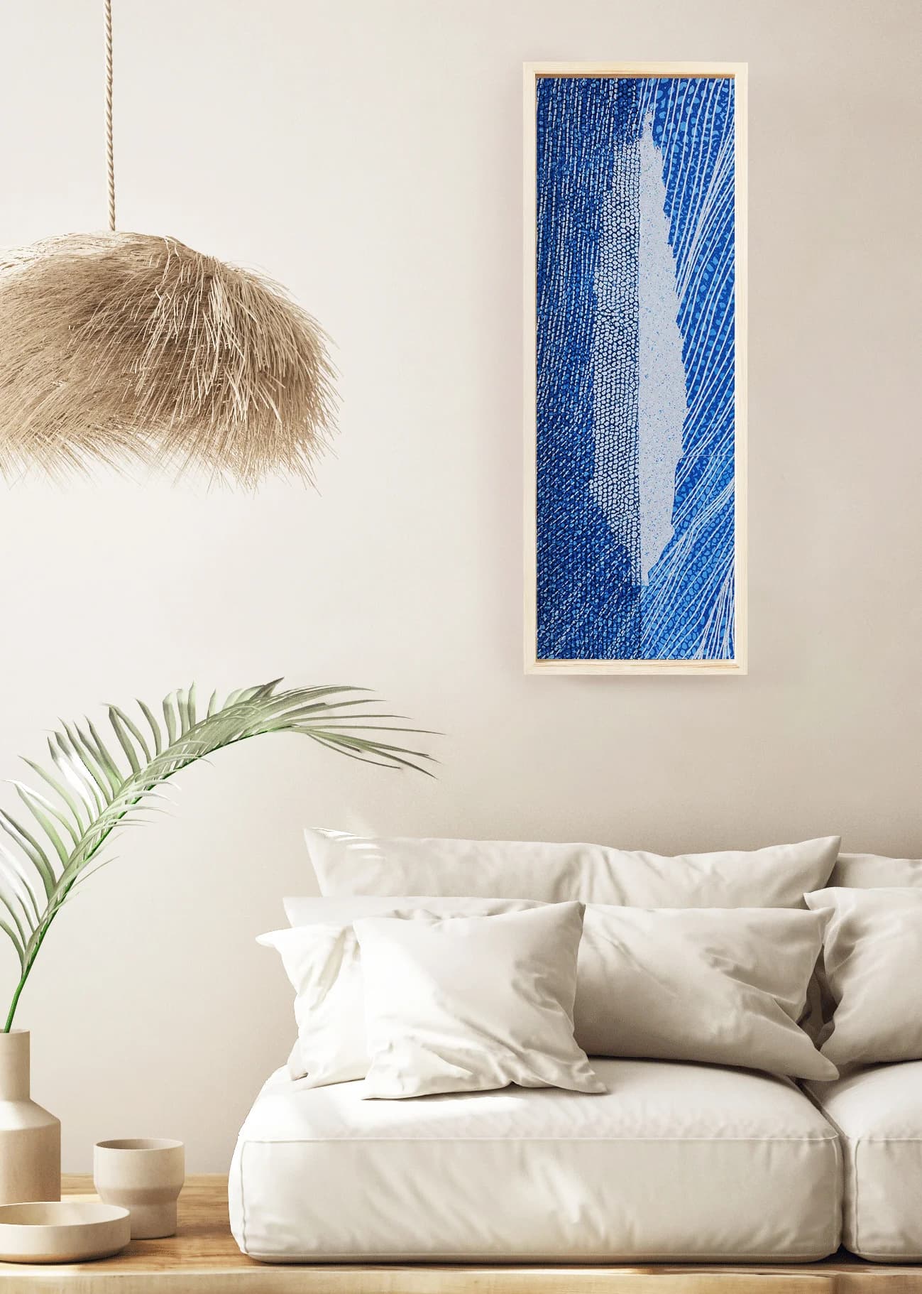 White elongated cypress-Blue Path 2