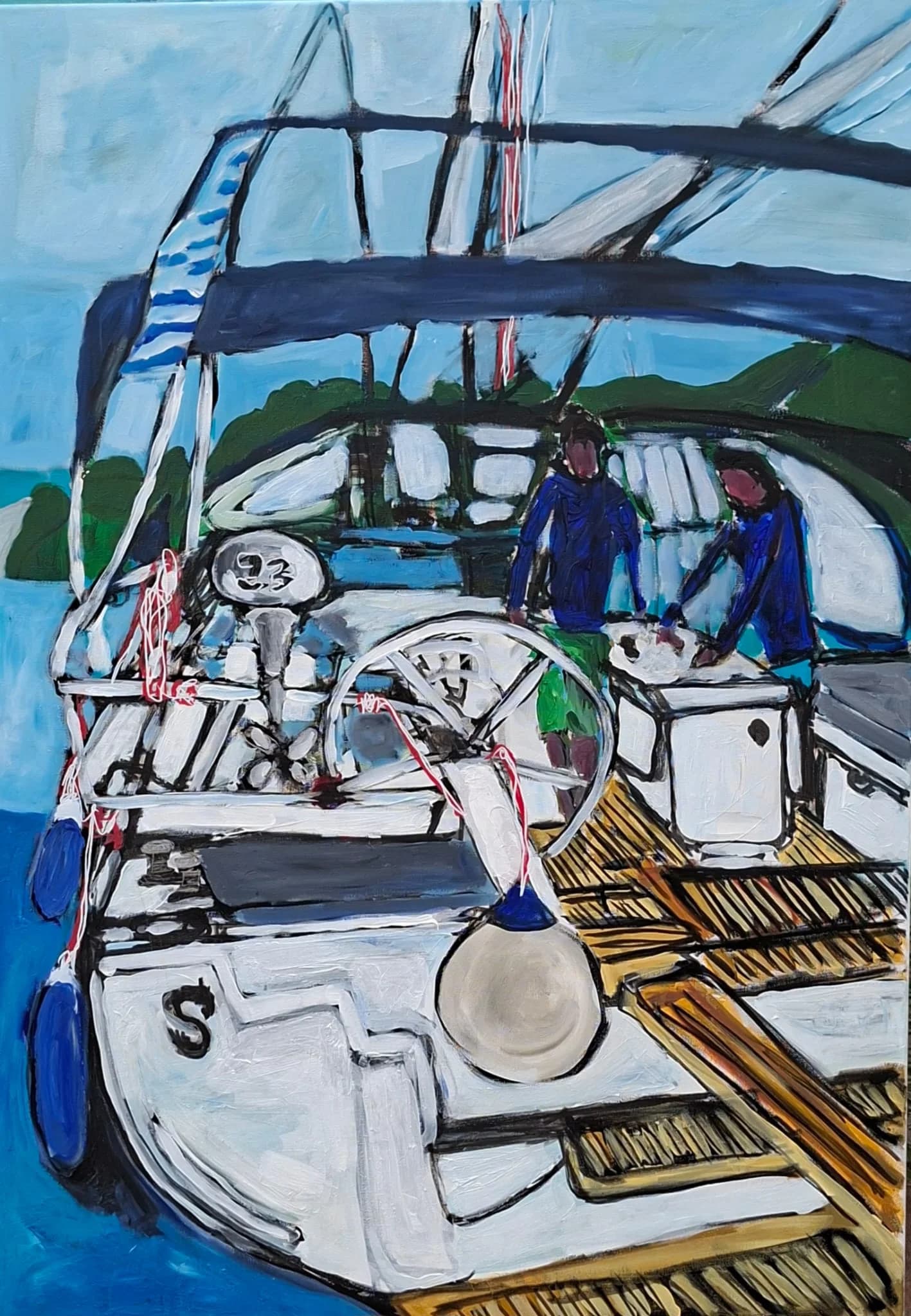 Mooring in Blue