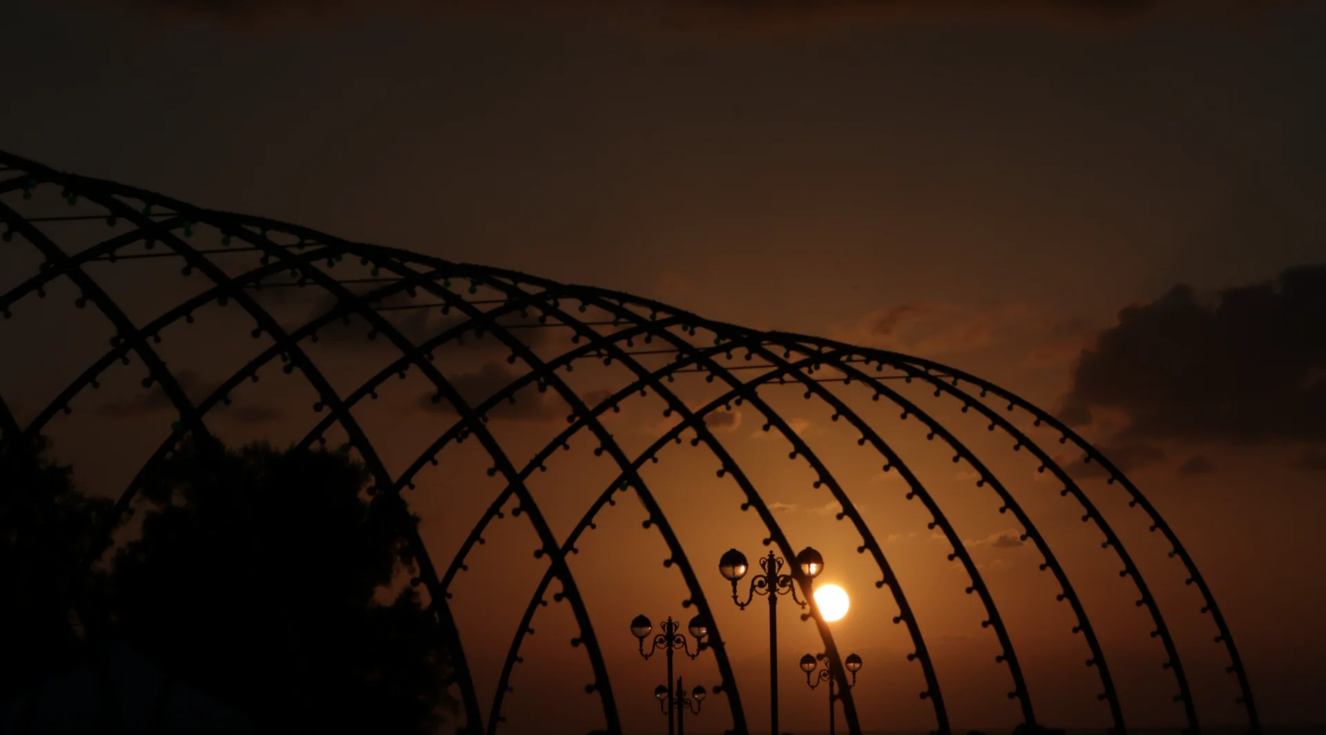 The bars of the sunset