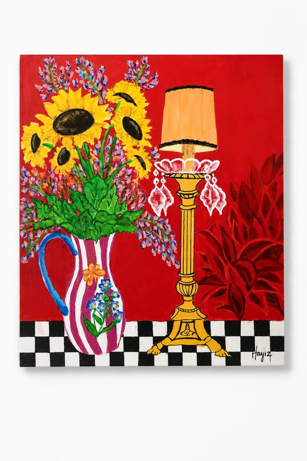 Sunflowers and Lamplight