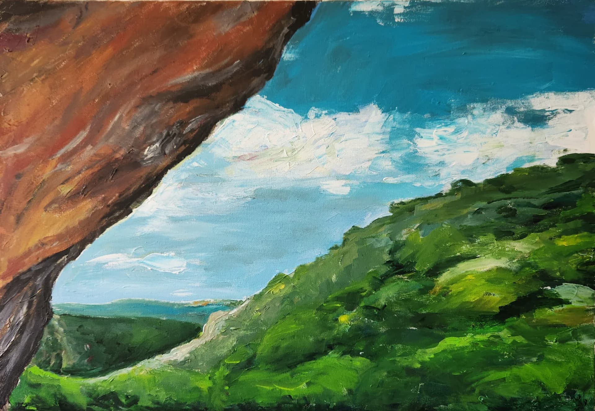 Beneath the Red Cliff