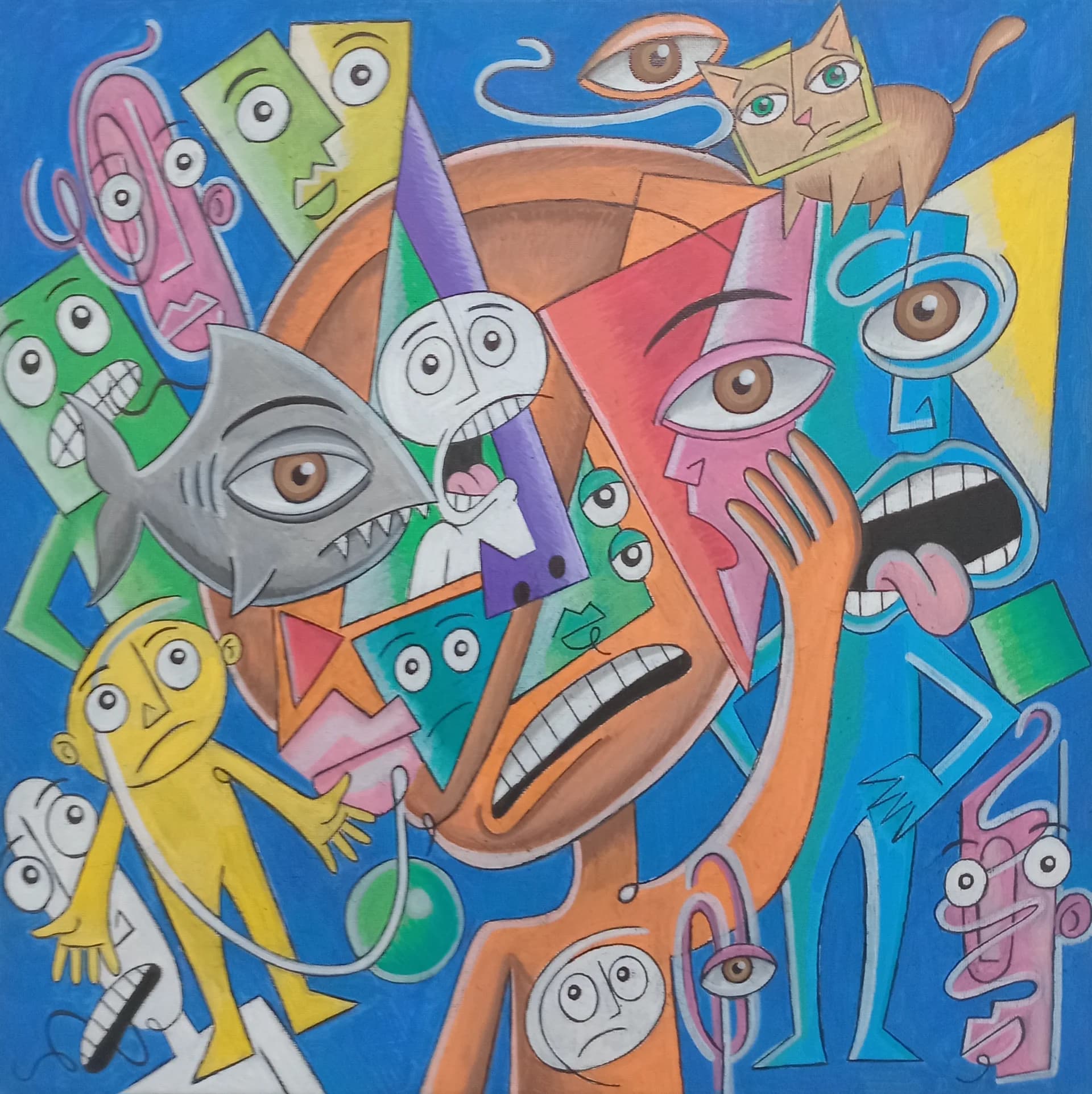 Electric Carnival of Faces