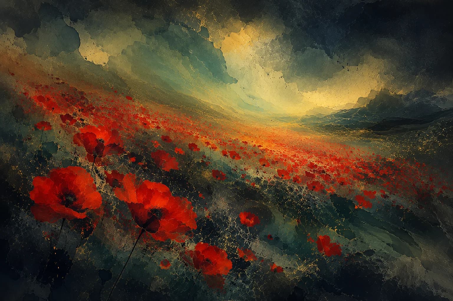 Crimson Field of Light