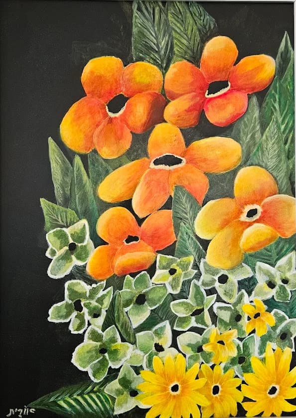 Orange and yellow flowers