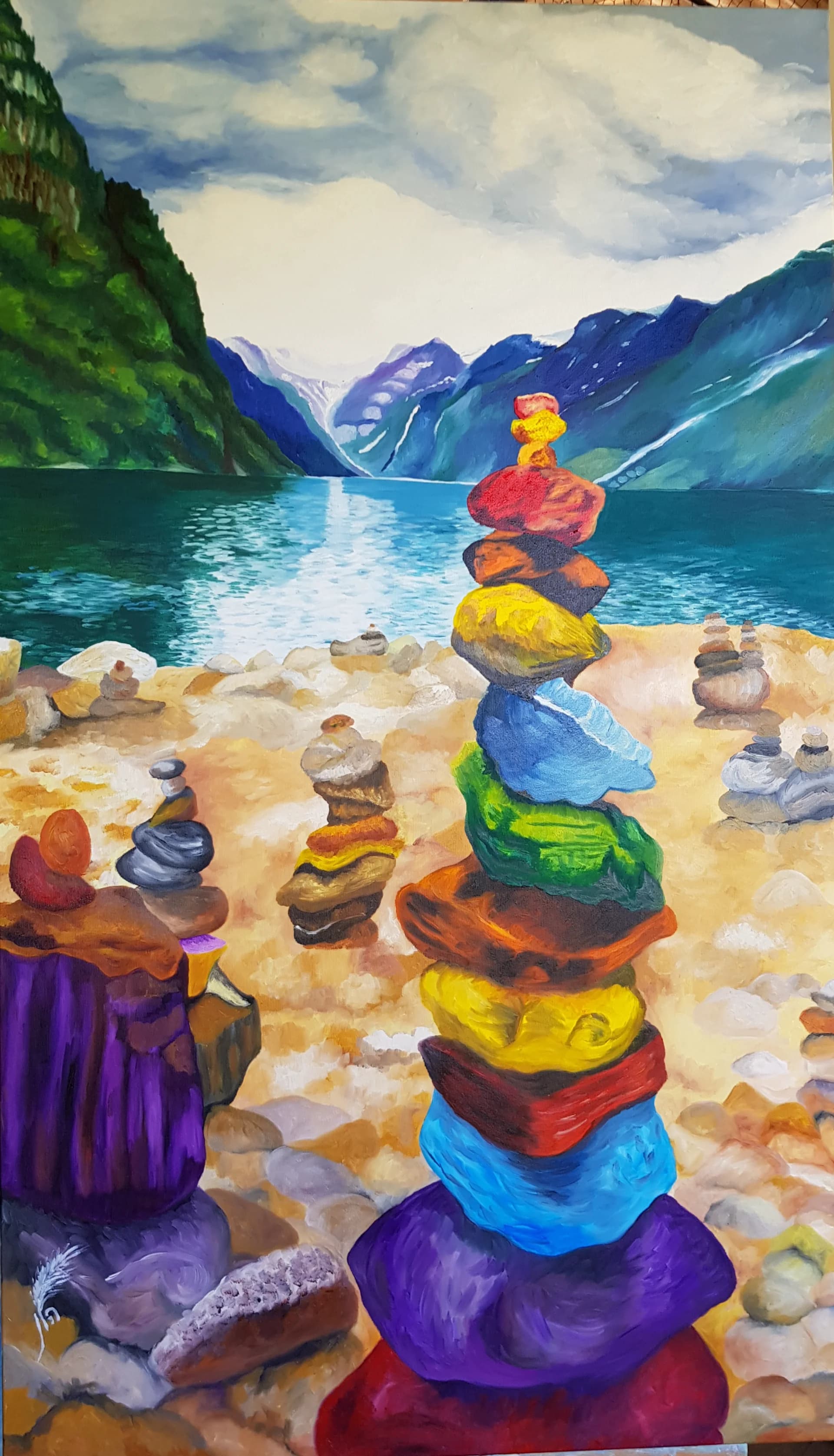 Cairns by the Fjord