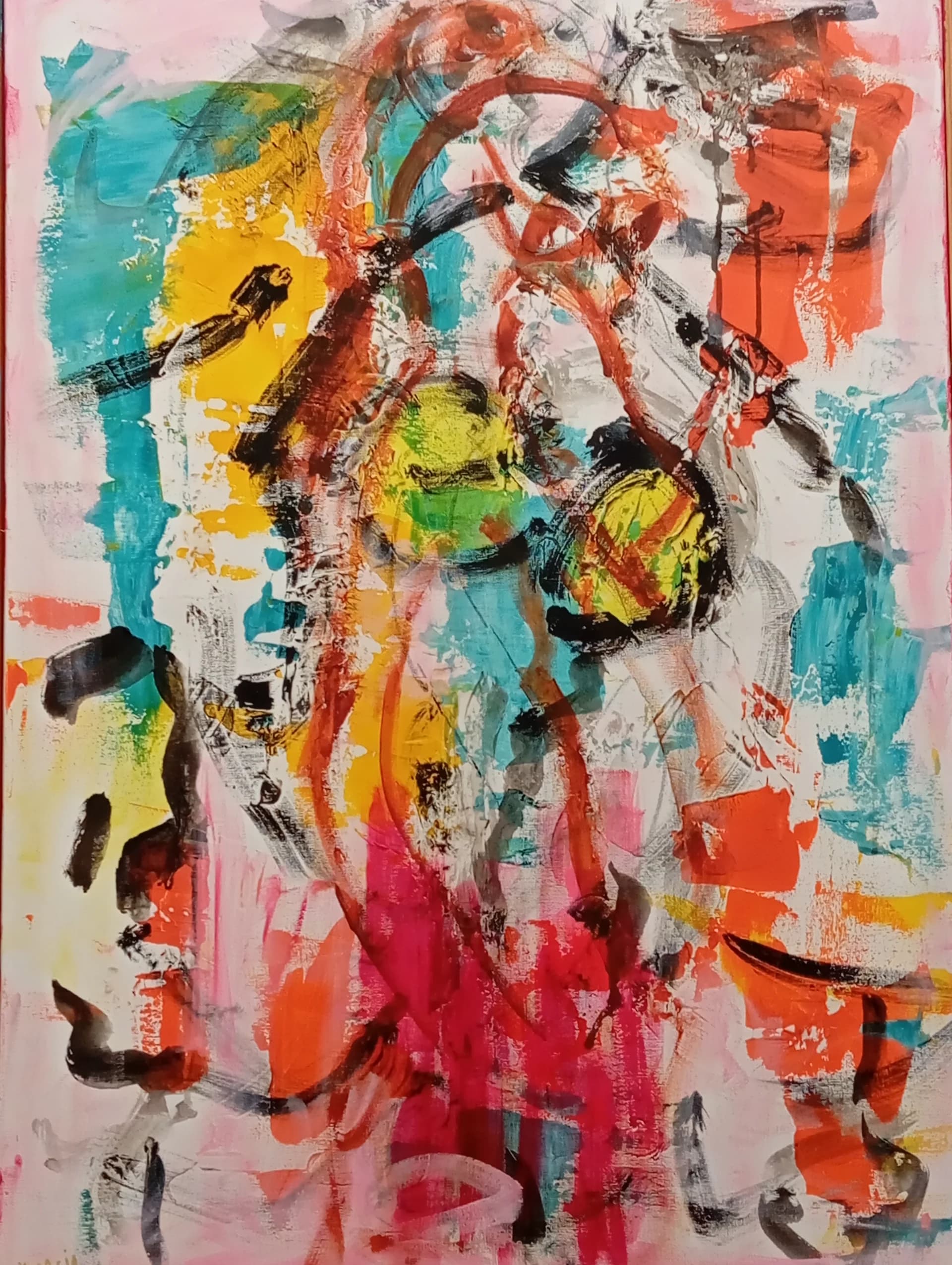 Figure in Bright Motion
