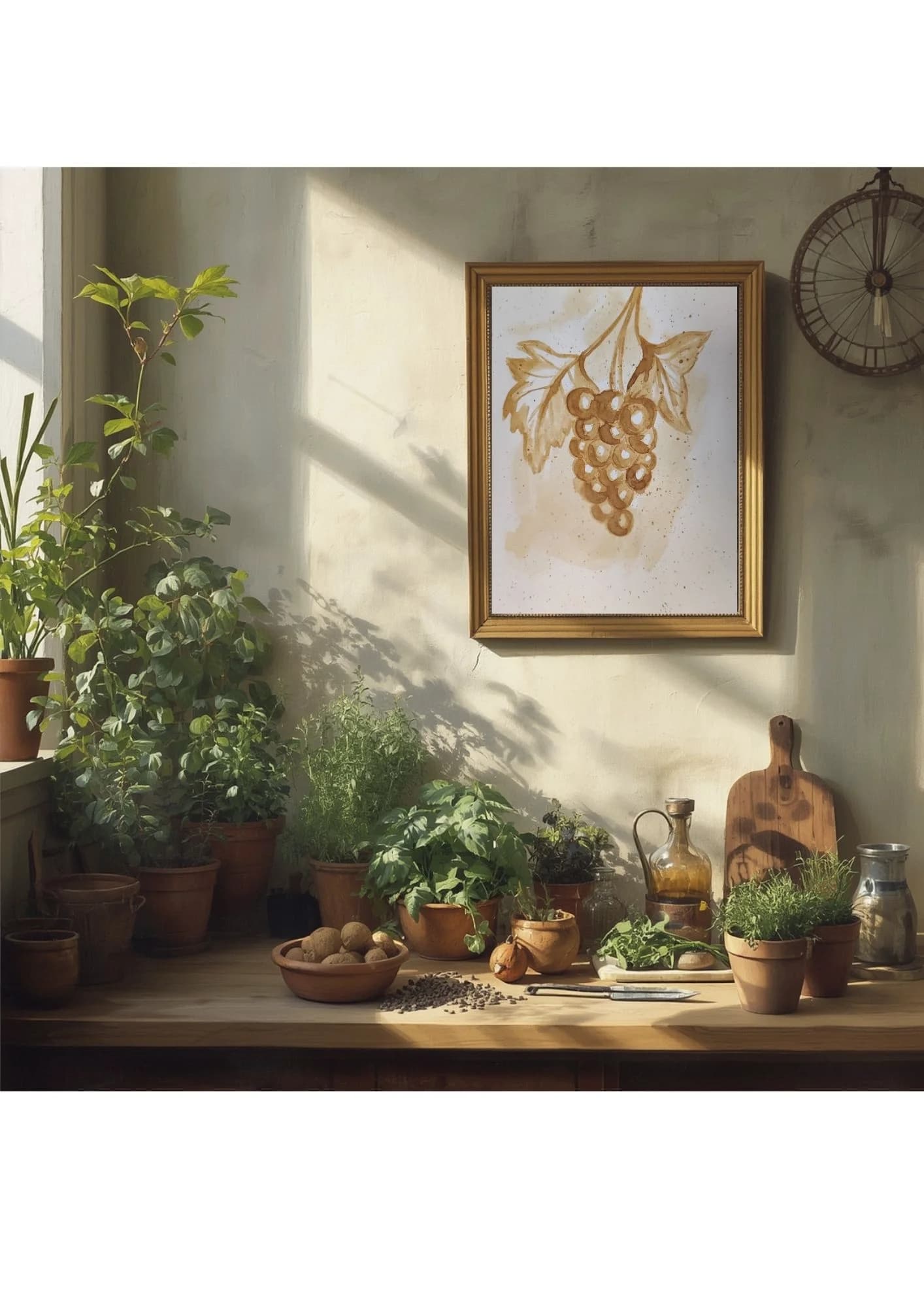 Original cooffe grape painting 2