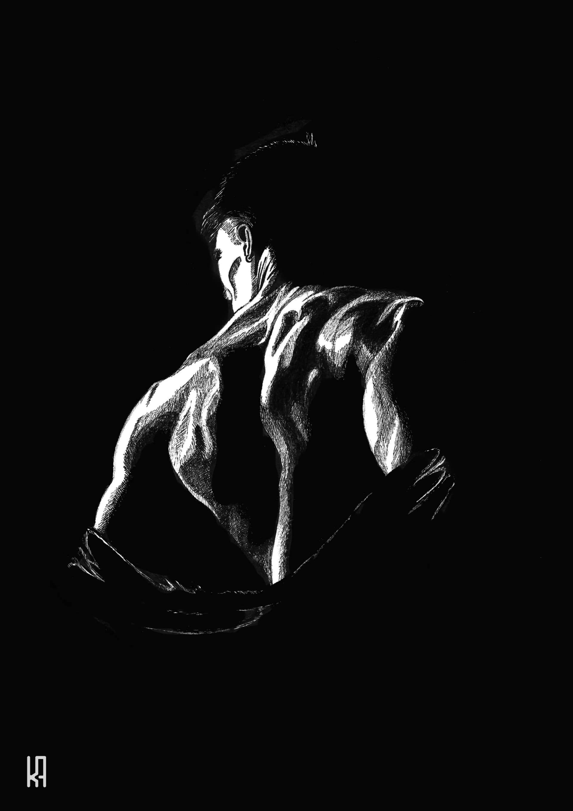 Back Study in Shadow