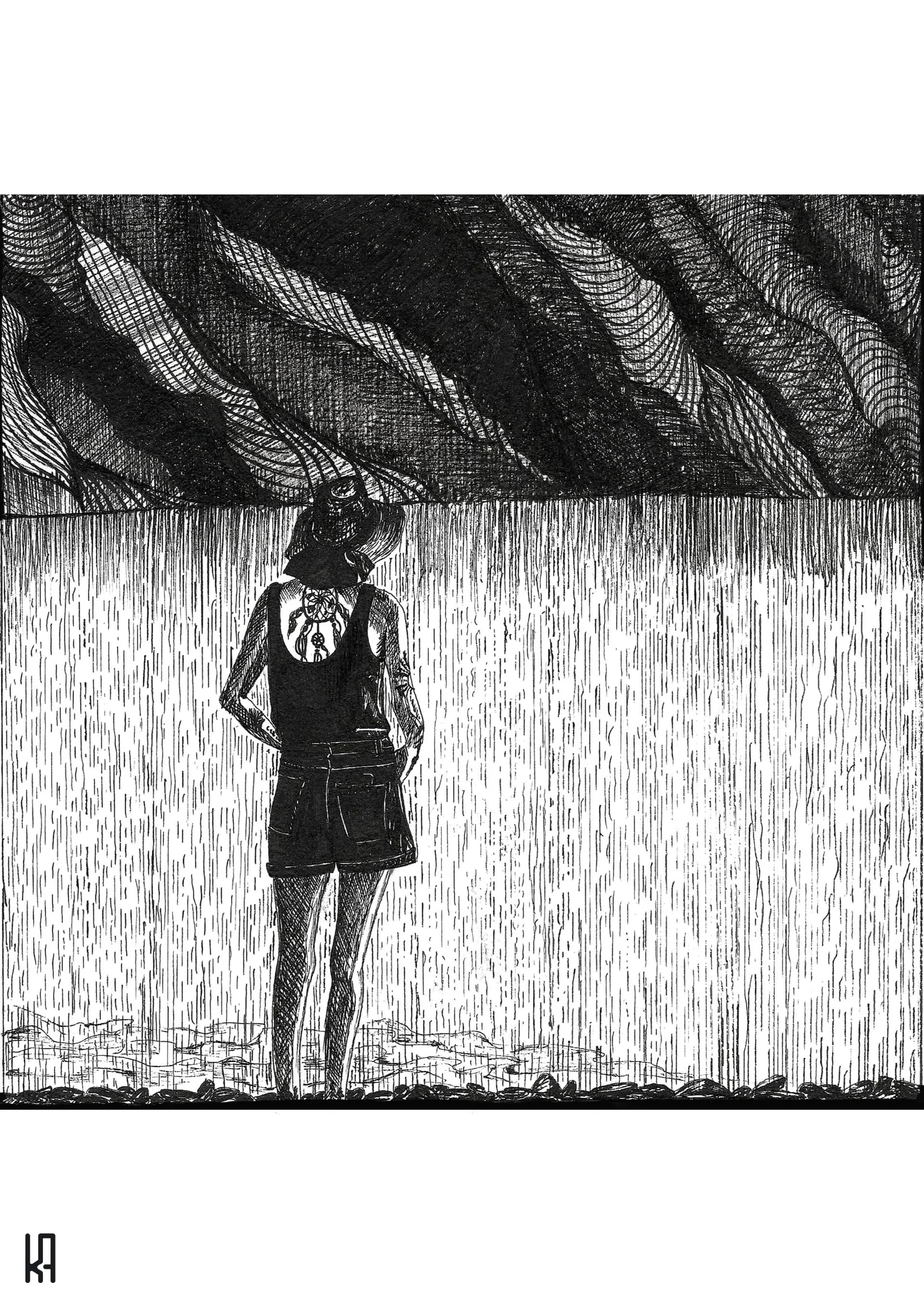 Facing the lake