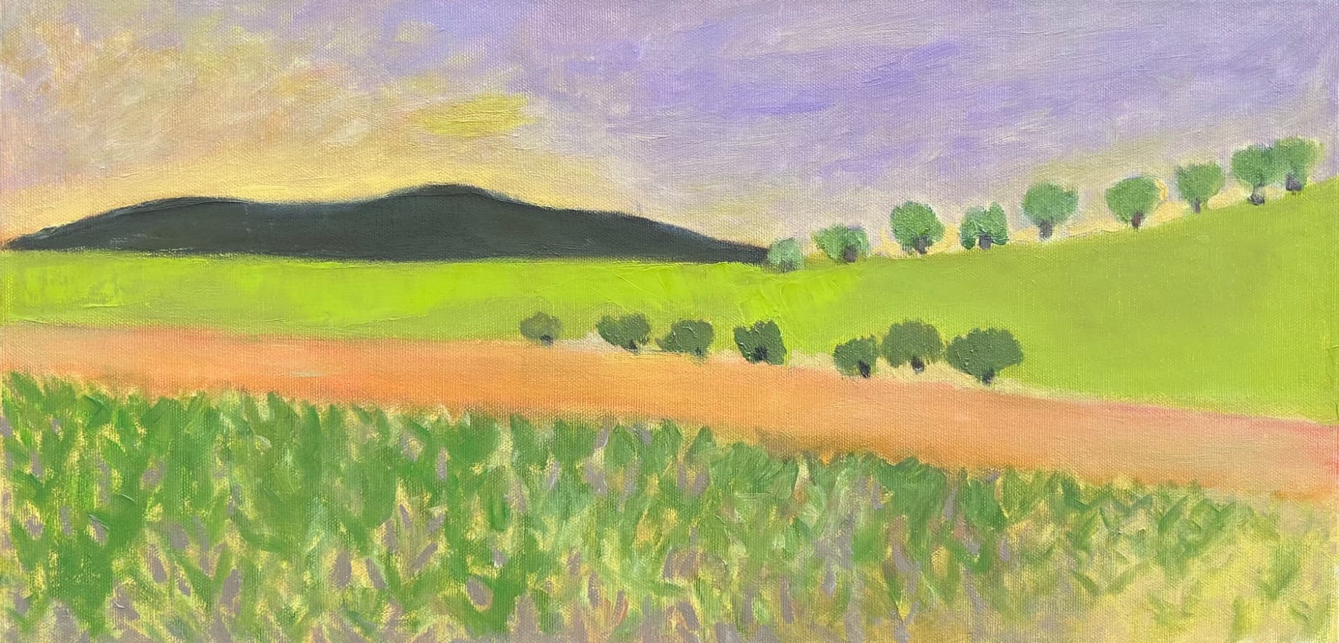 Mount Gilboa on the horizon