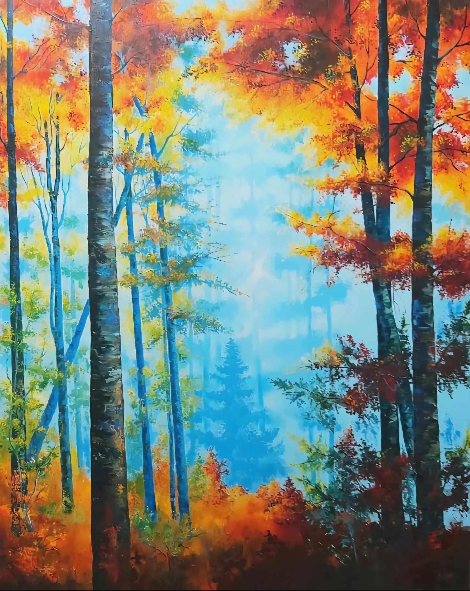 Autumn Light Through Trees
