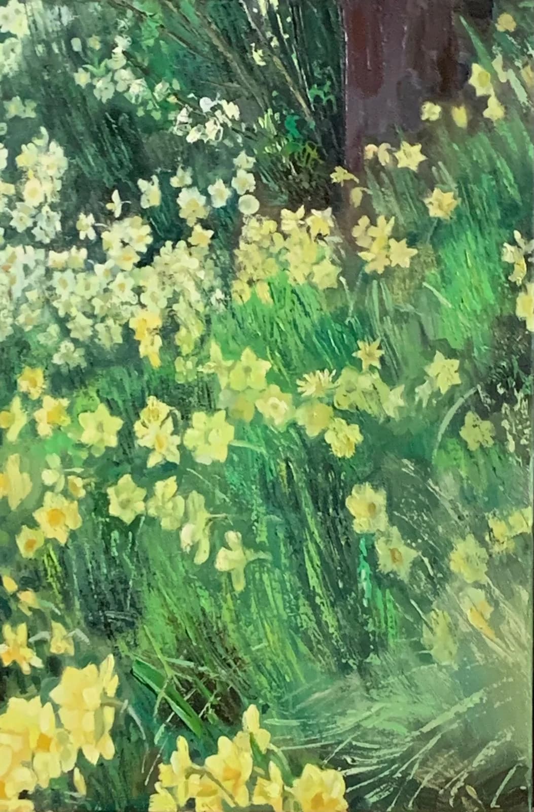 Daffodils in Green Light