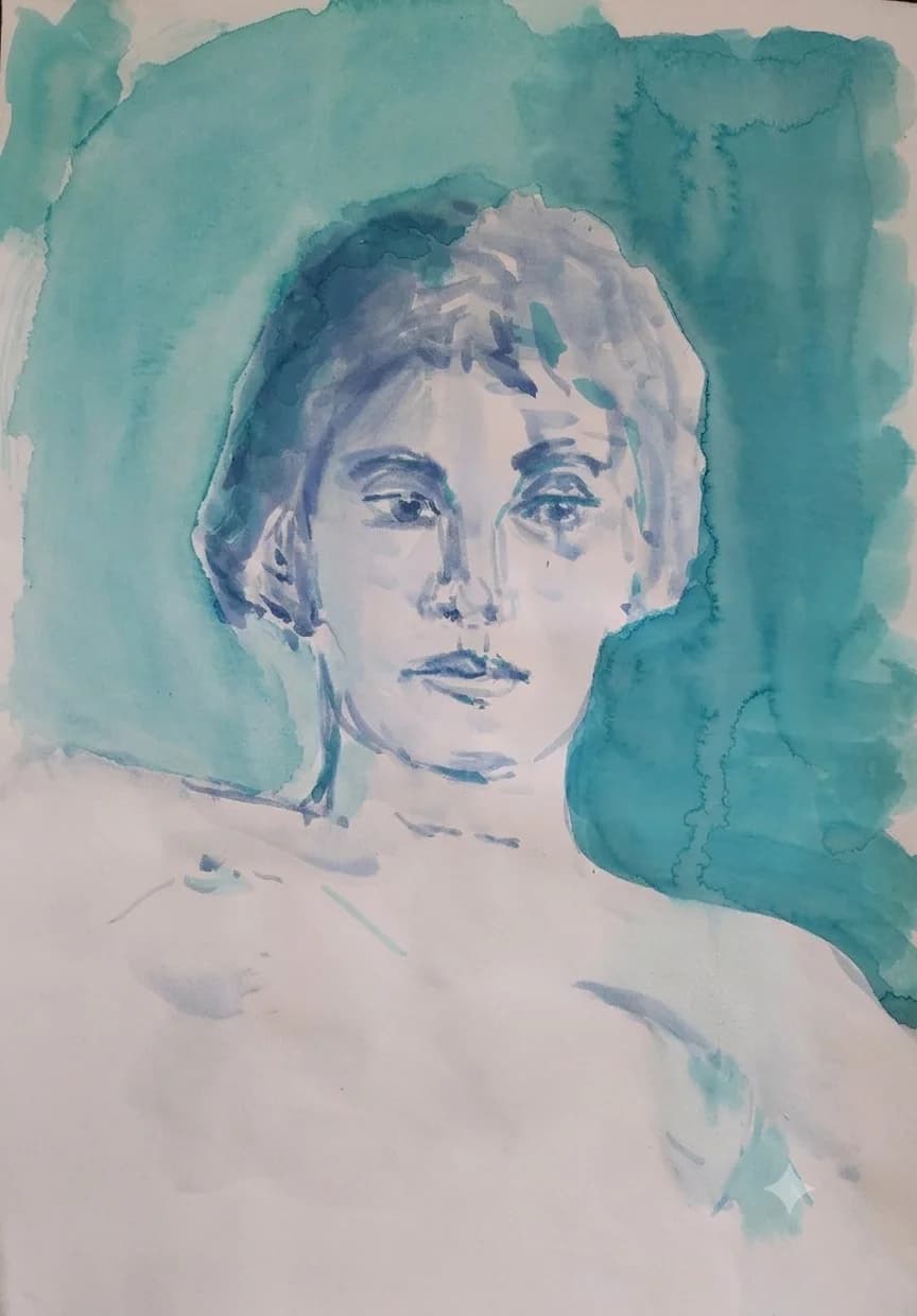 Blue Figure Study