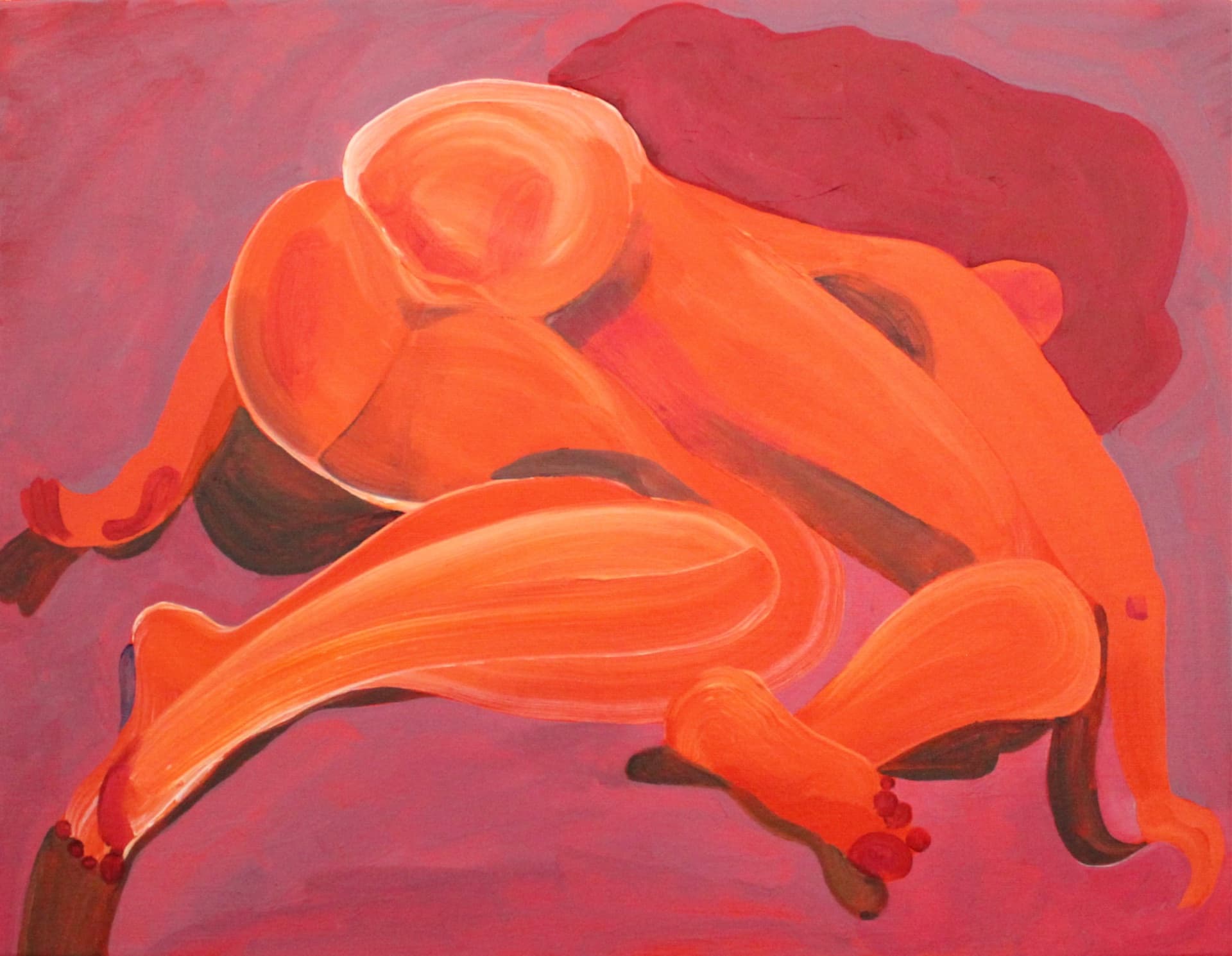 Orange figure painting 2