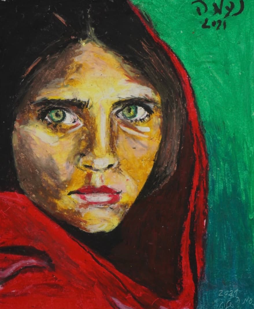 Woman in Red Shawl