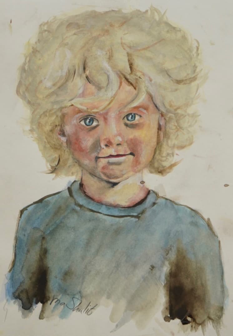 Curly-Haired Child
