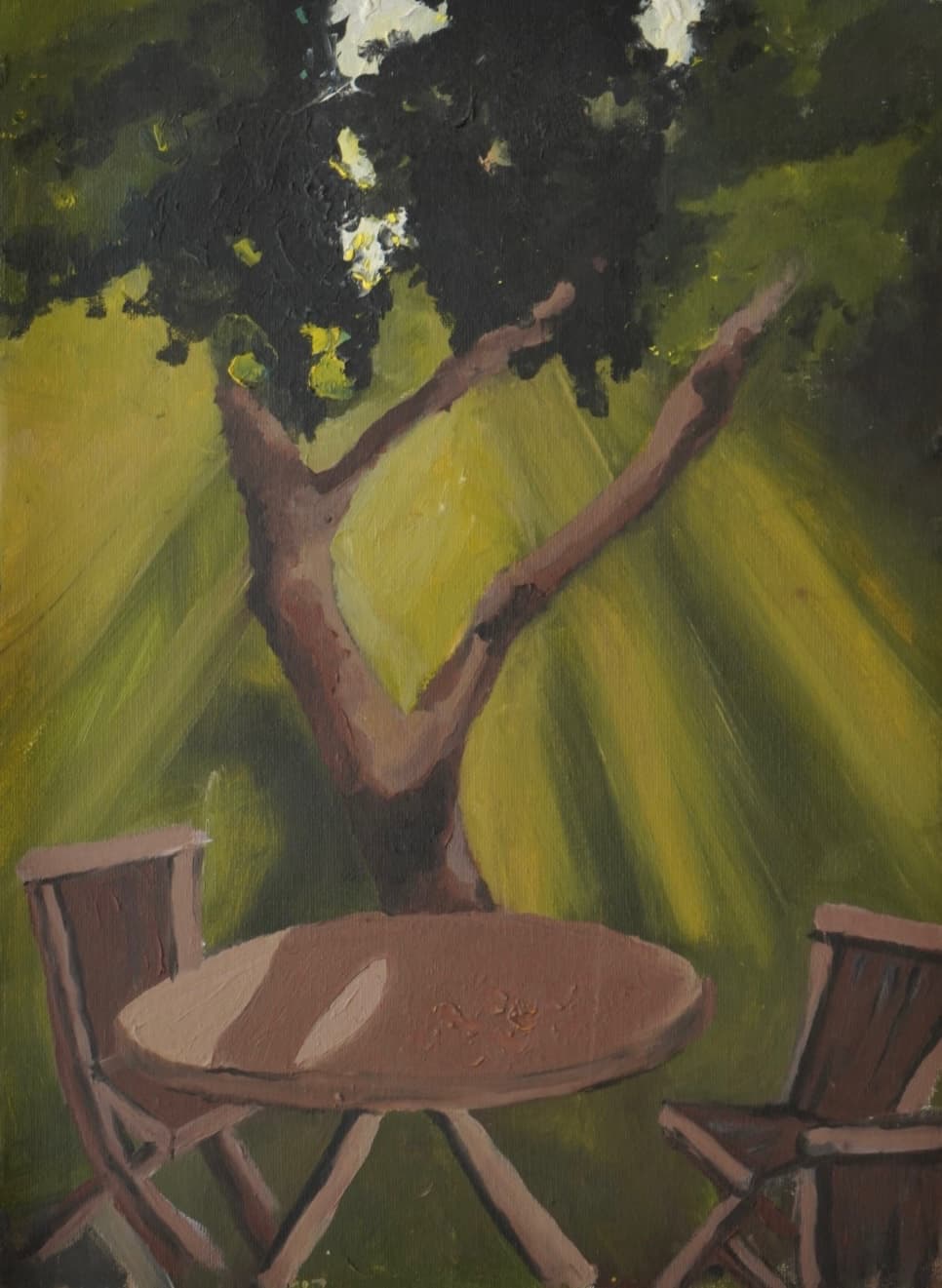Garden Table in Sunlight