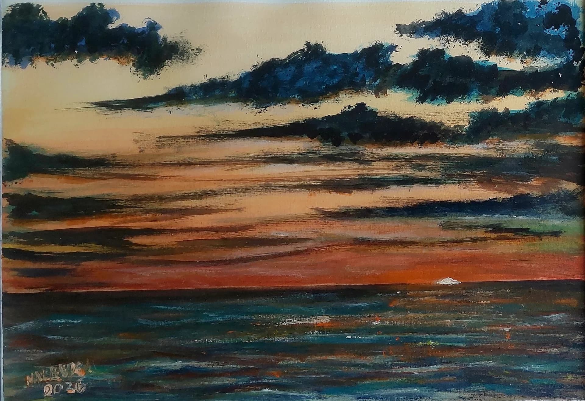 Burning Horizon Sea