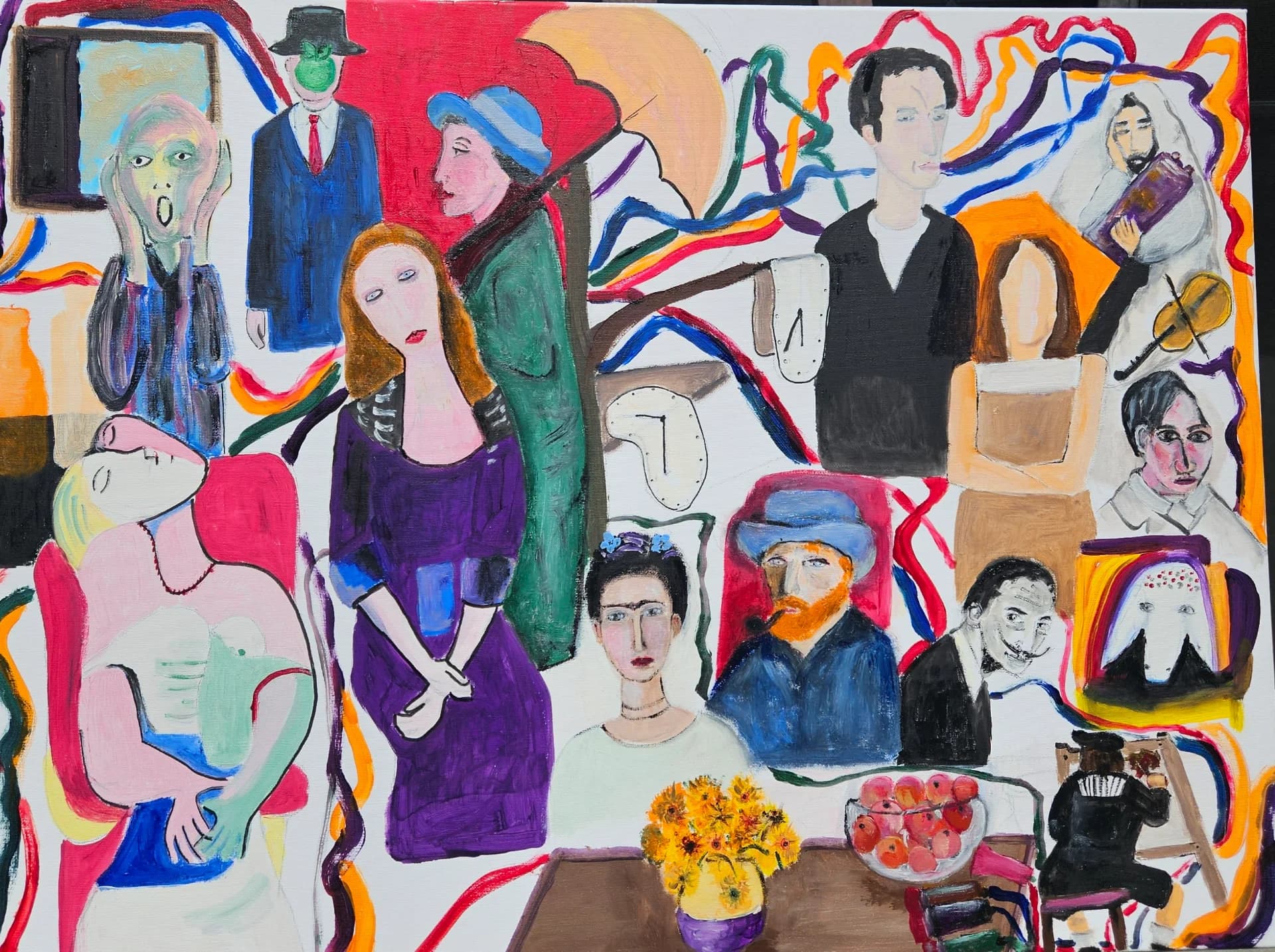 Faces Across the Canvas