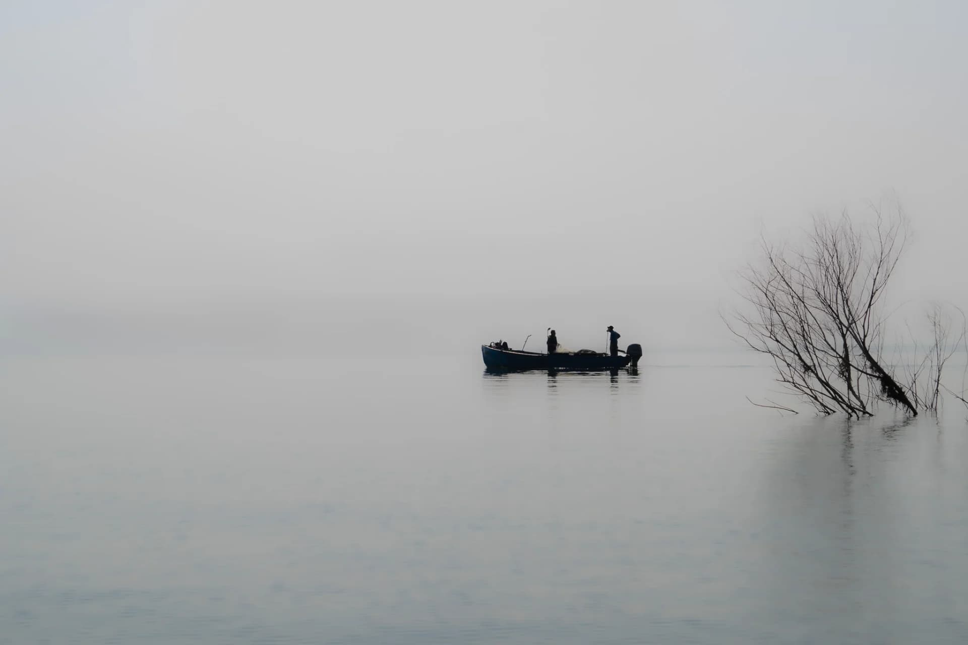 Boat in Quiet Mist
