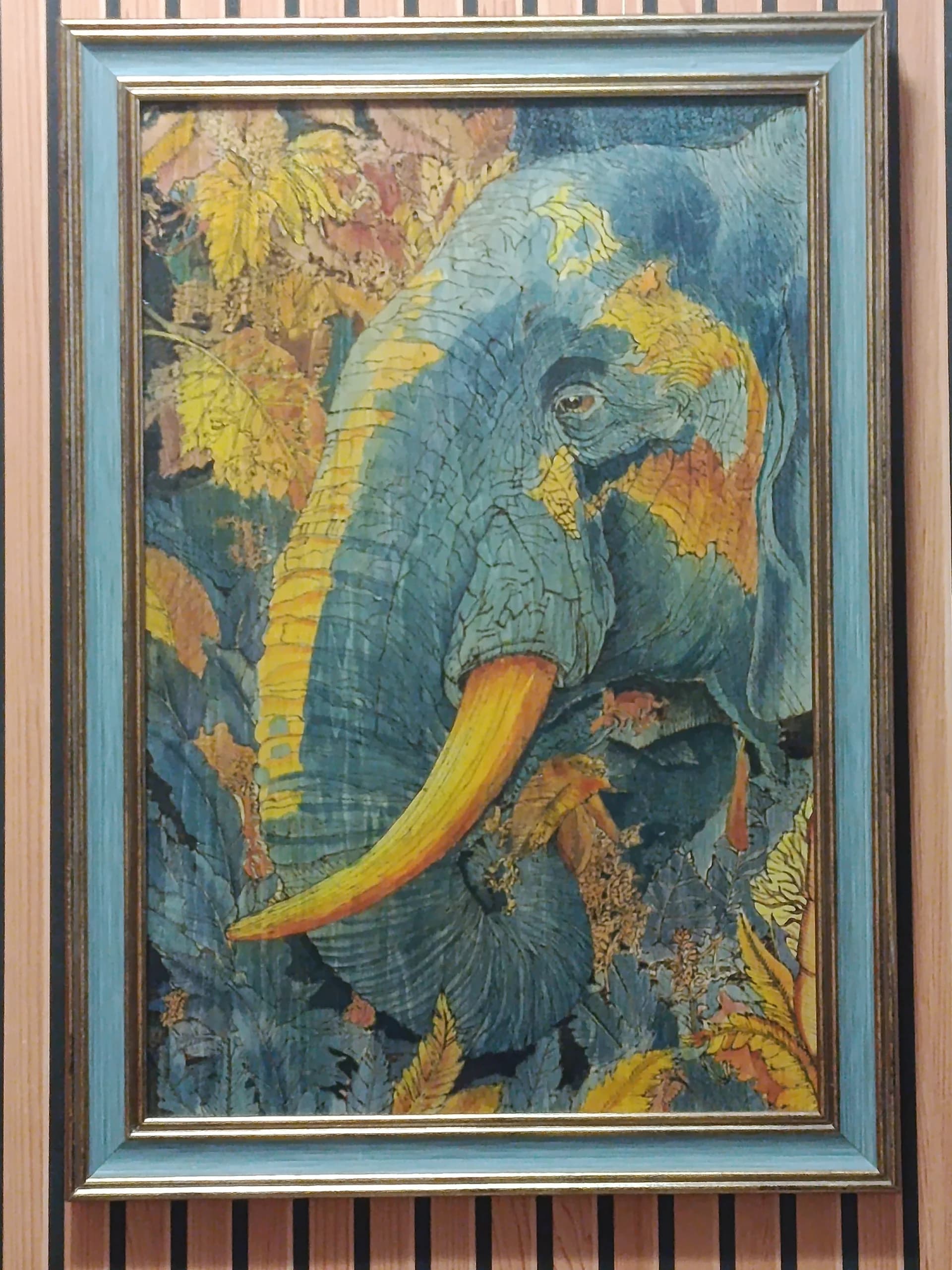 Elephant Among Leaves 2