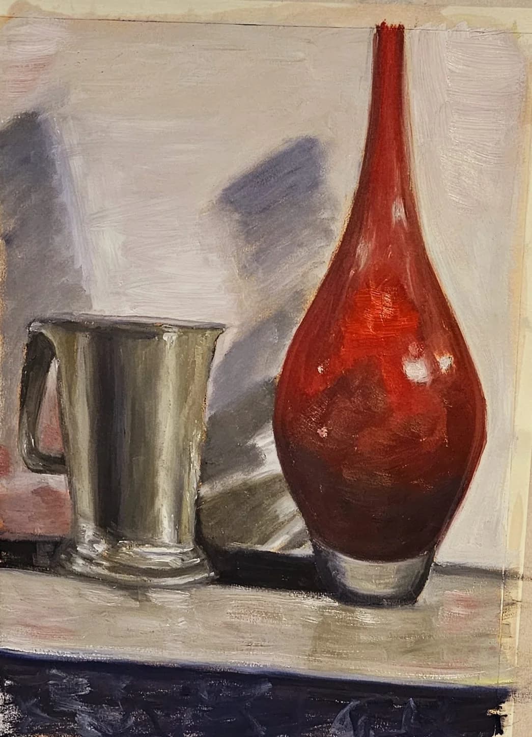 Red Vase