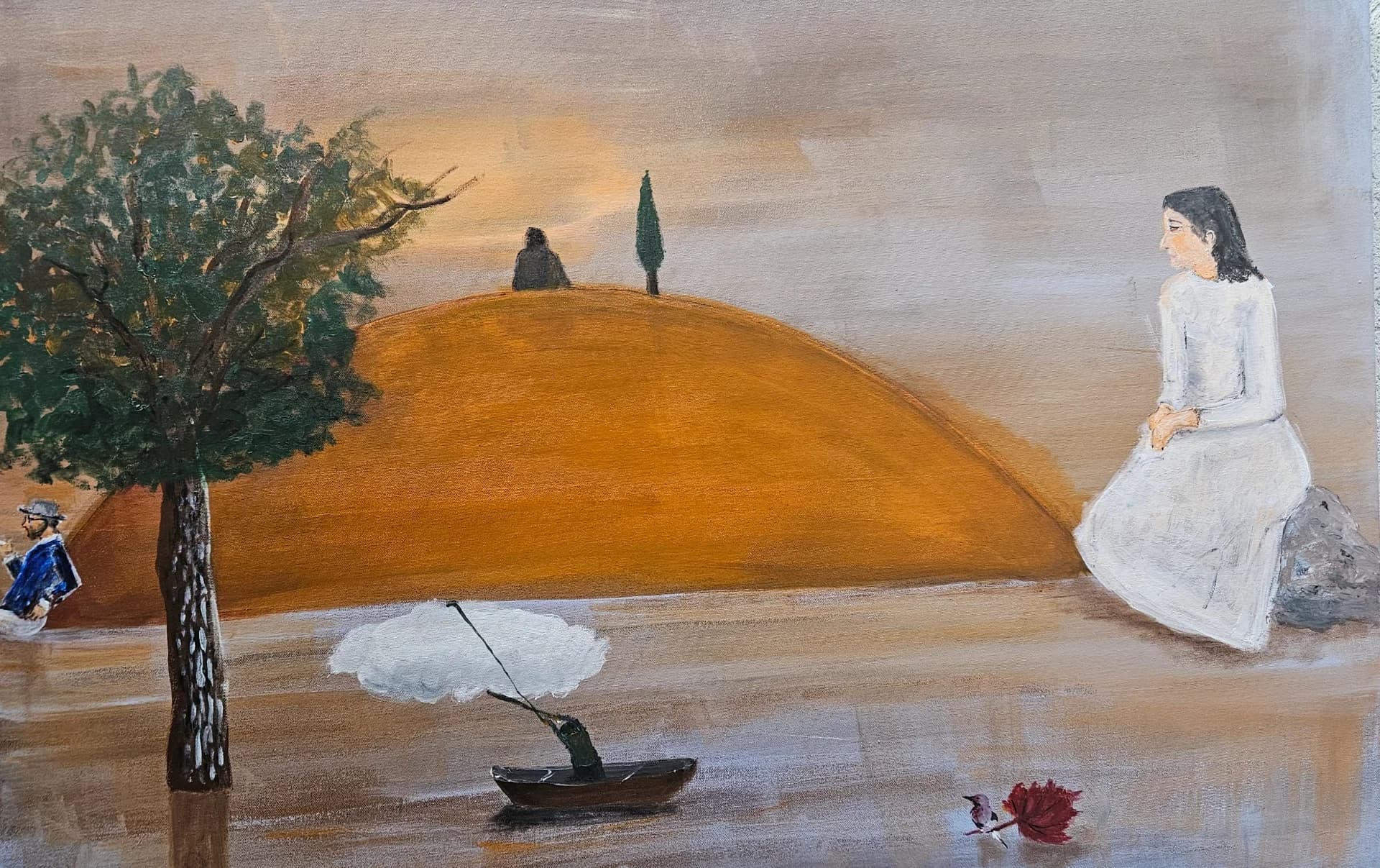 Woman by the Ochre Hill