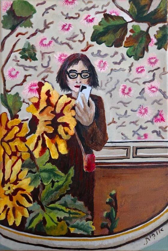 Mirror Portrait in Bloom