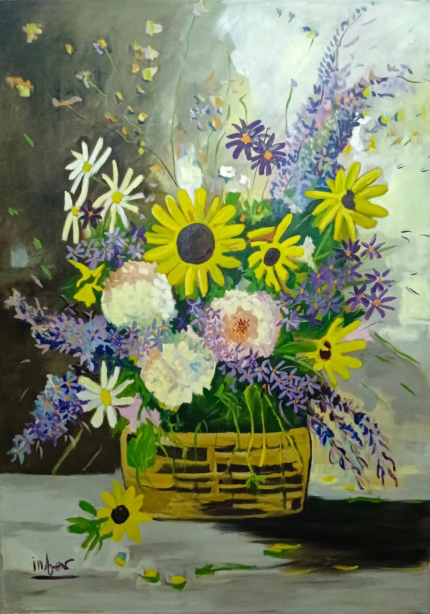 Wildflower Abundance in a Basket