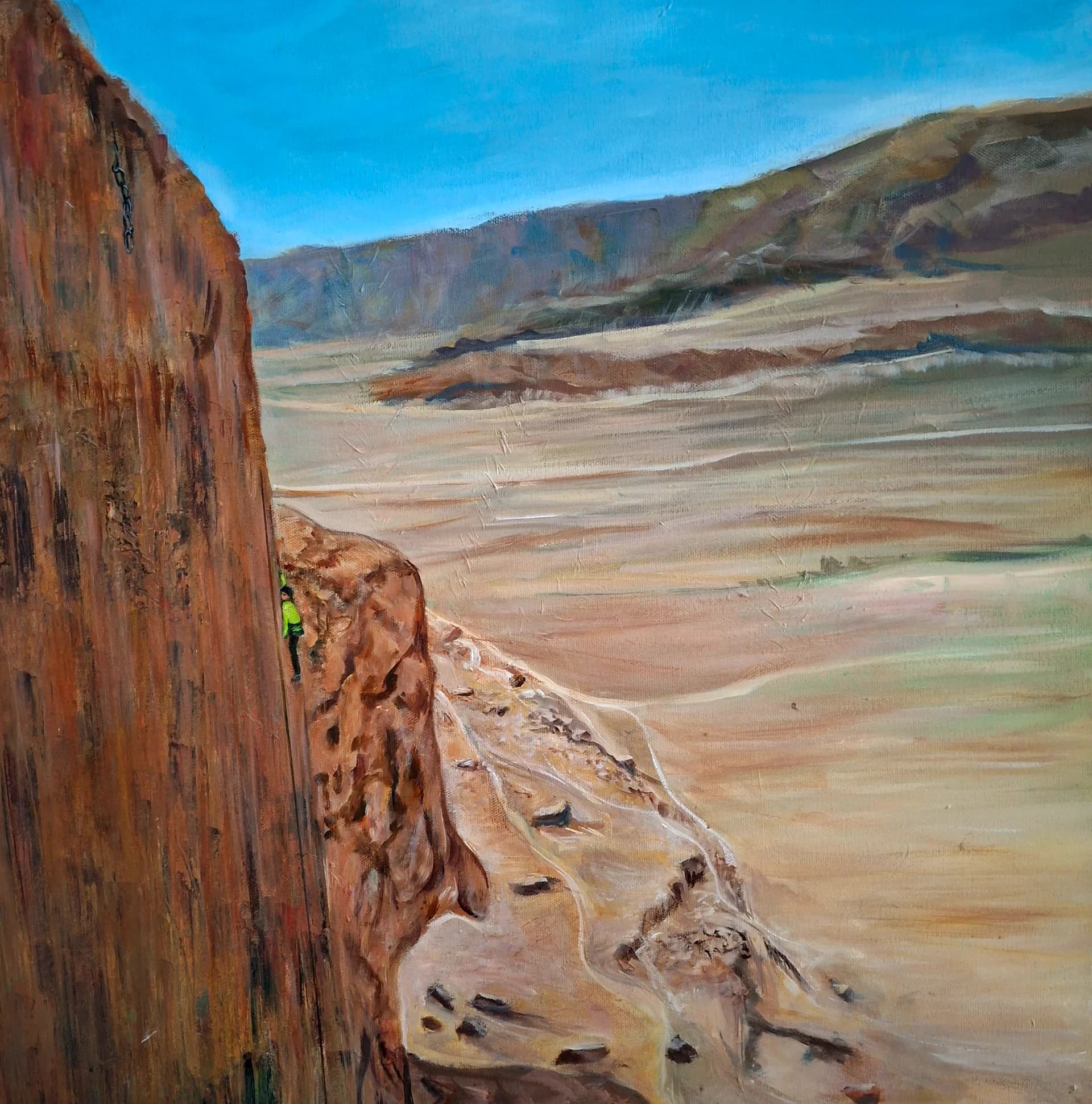 Climber Above the Desert