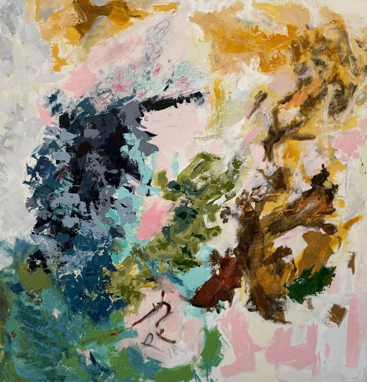 Ochre Against Deep Blue