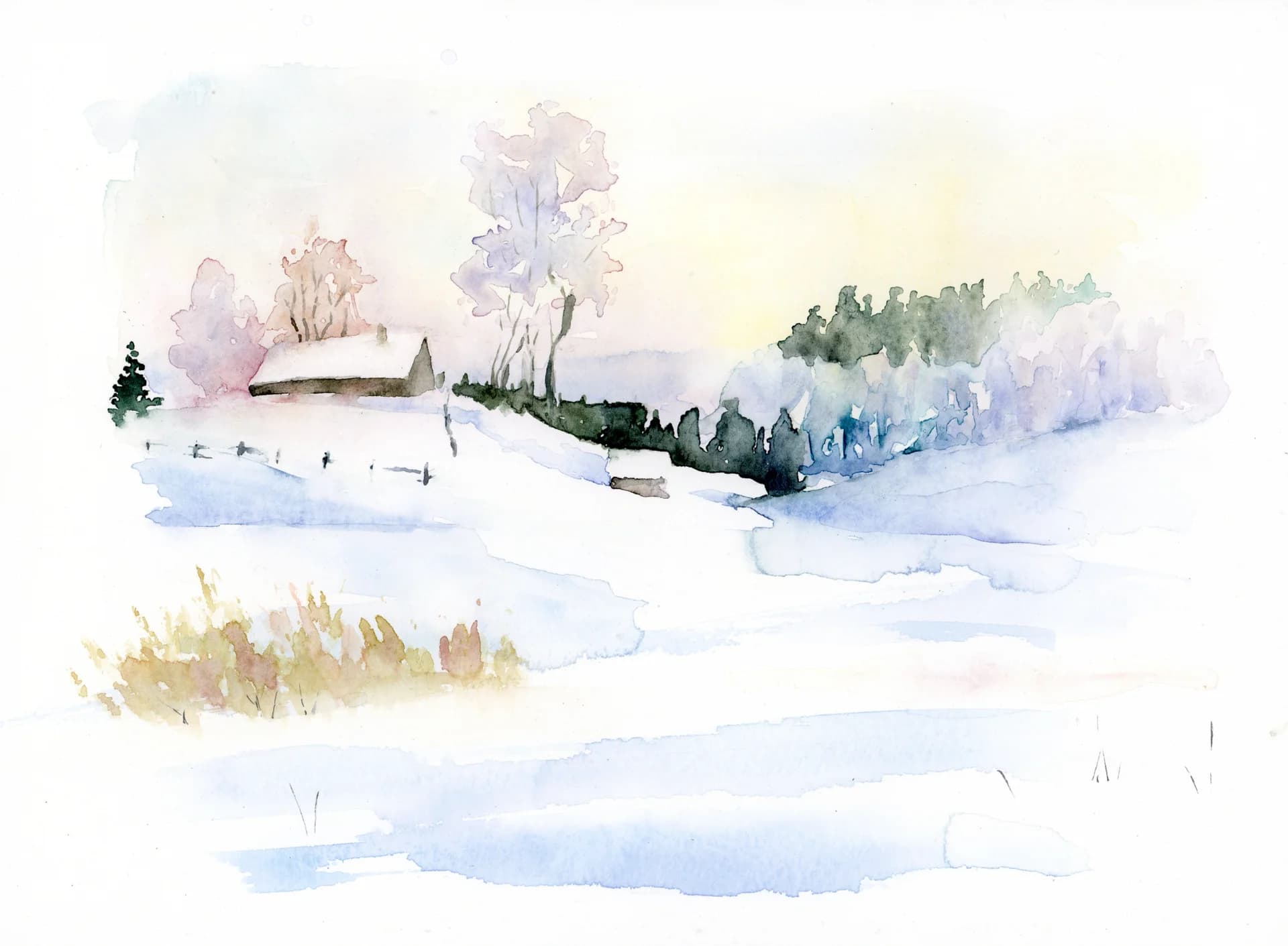 House in the snow