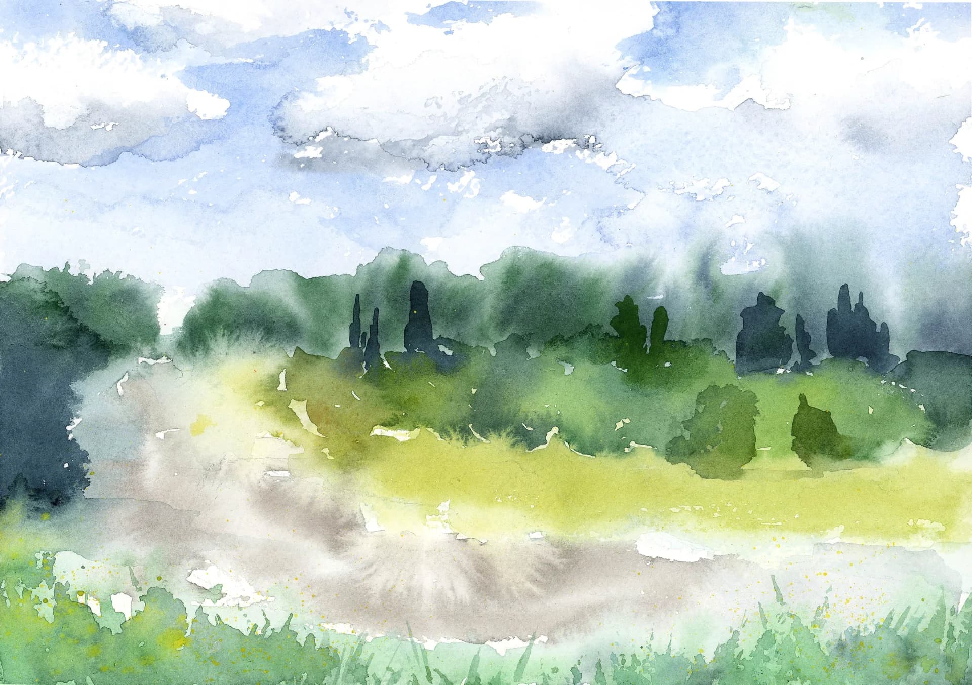 Path after the rain